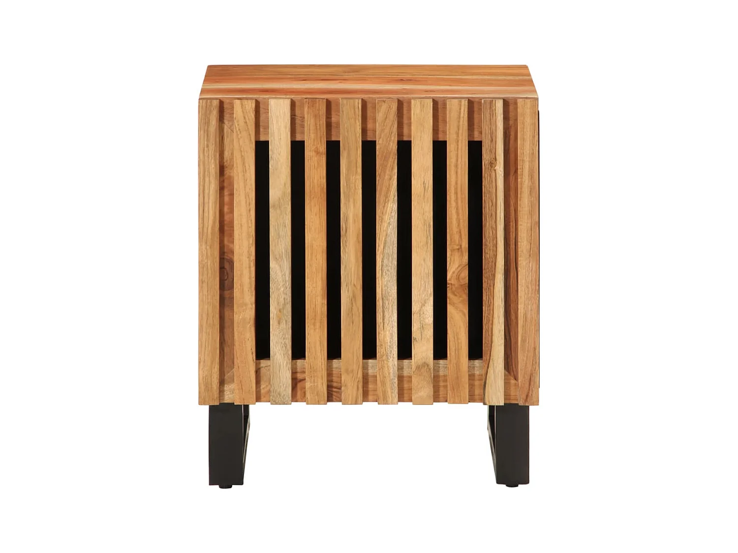 Mesa de Cabeceira | Criado-mudo Moderno 2 peças 40x34x46 cm madeira de acácia maciça