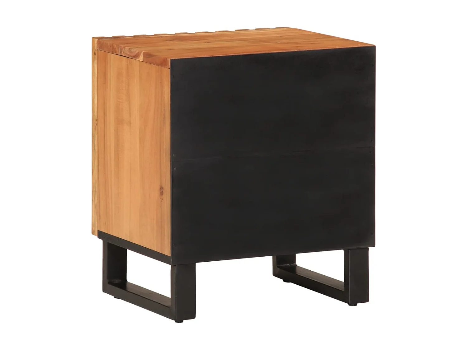 Mesa de Cabeceira | Criado-mudo Moderno 2 peças 40x34x46 cm madeira de acácia maciça