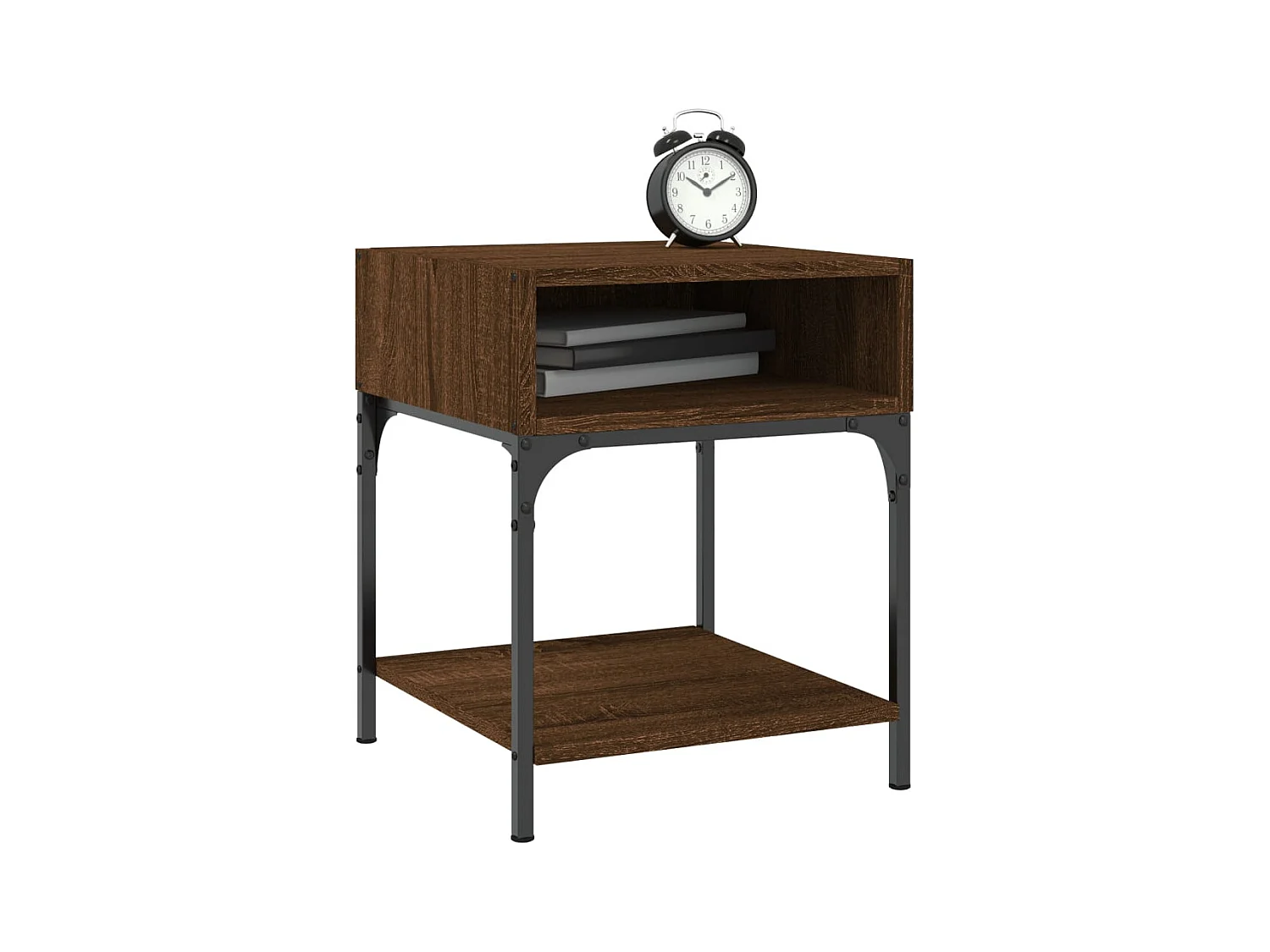 Mesitas de noche | Mesilla de noche 2 uds madera ingeniería marrón roble 40x41x50 cm