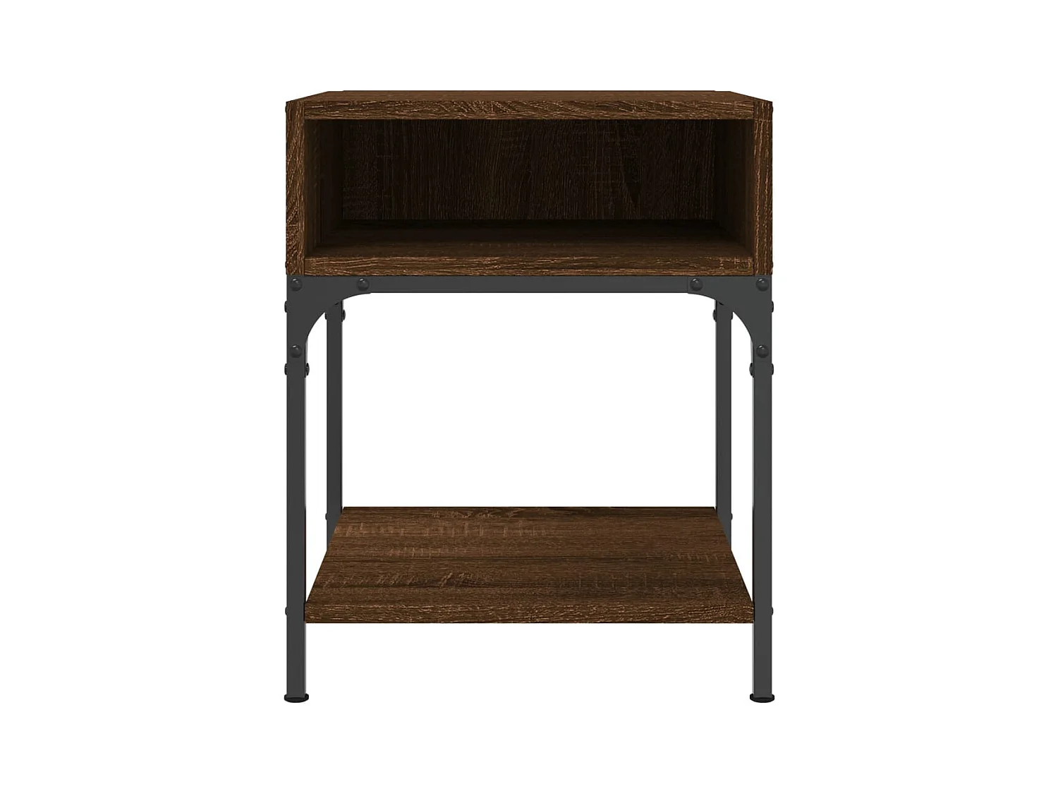 Mesitas de noche | Mesilla de noche 2 uds madera ingeniería marrón roble 40x41x50 cm