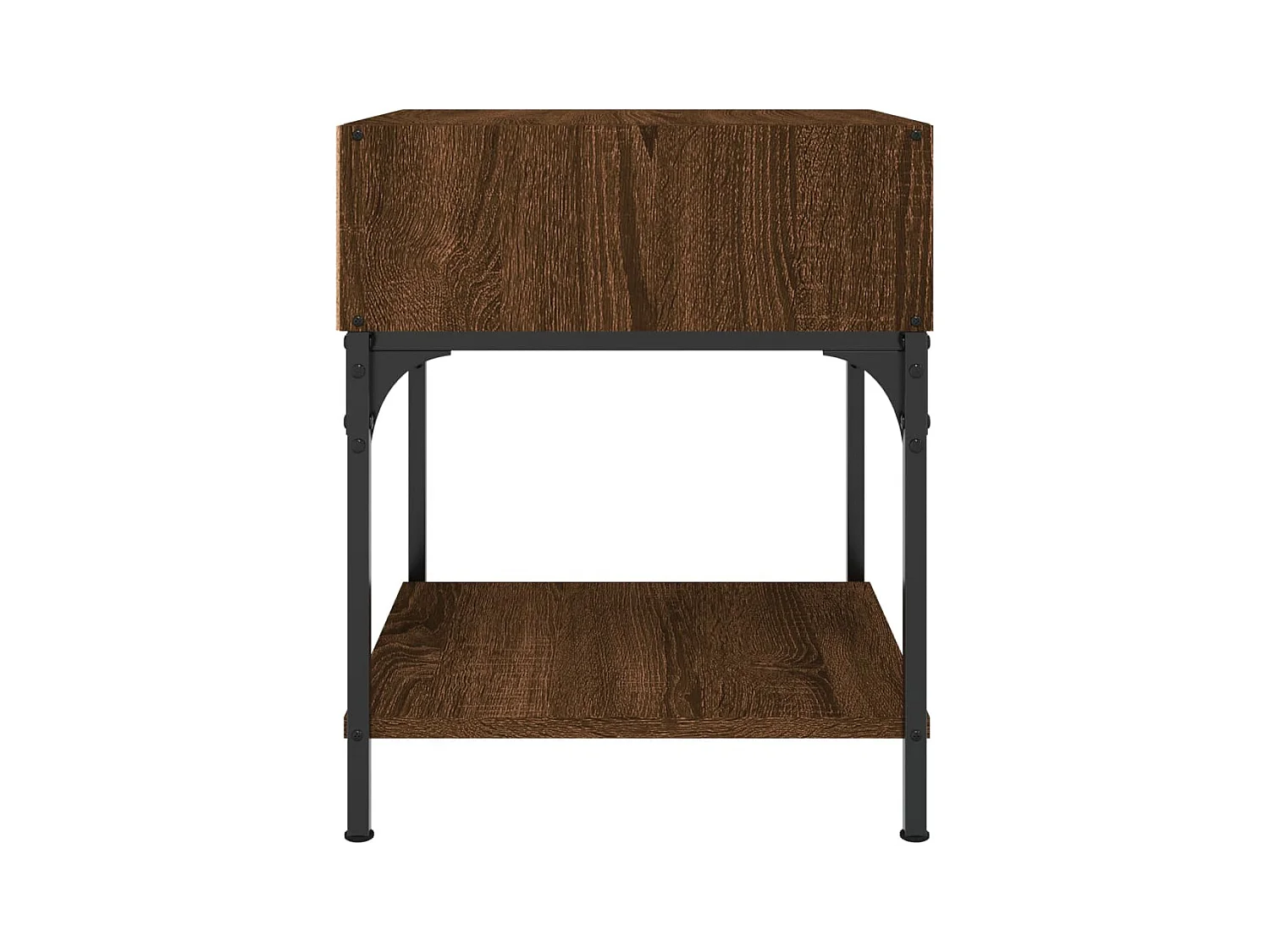 Mesitas de noche | Mesilla de noche 2 uds madera ingeniería marrón roble 40x41x50 cm