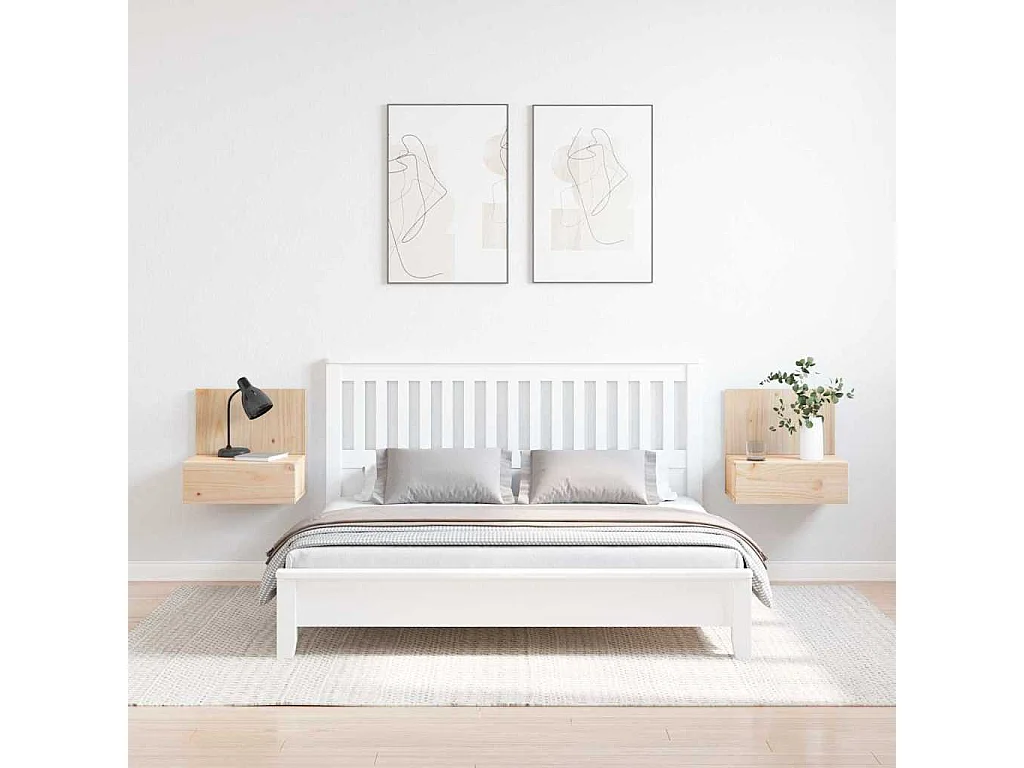 Mesa de Noche | Mesa auxiliar con cajón 2 uds. Marrón 42x32.5x40 cm