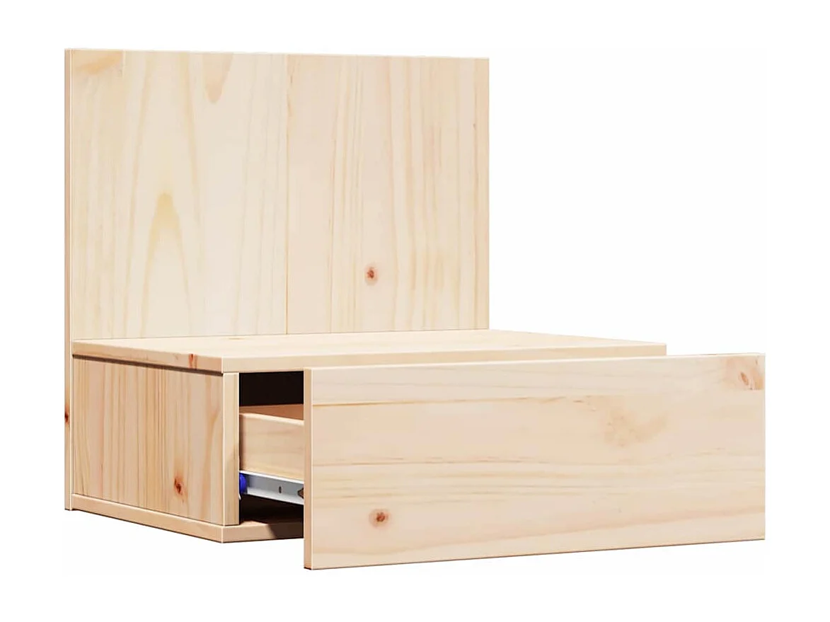 Mesa de Noche | Mesa auxiliar con cajón 2 uds. Marrón 42x32.5x40 cm