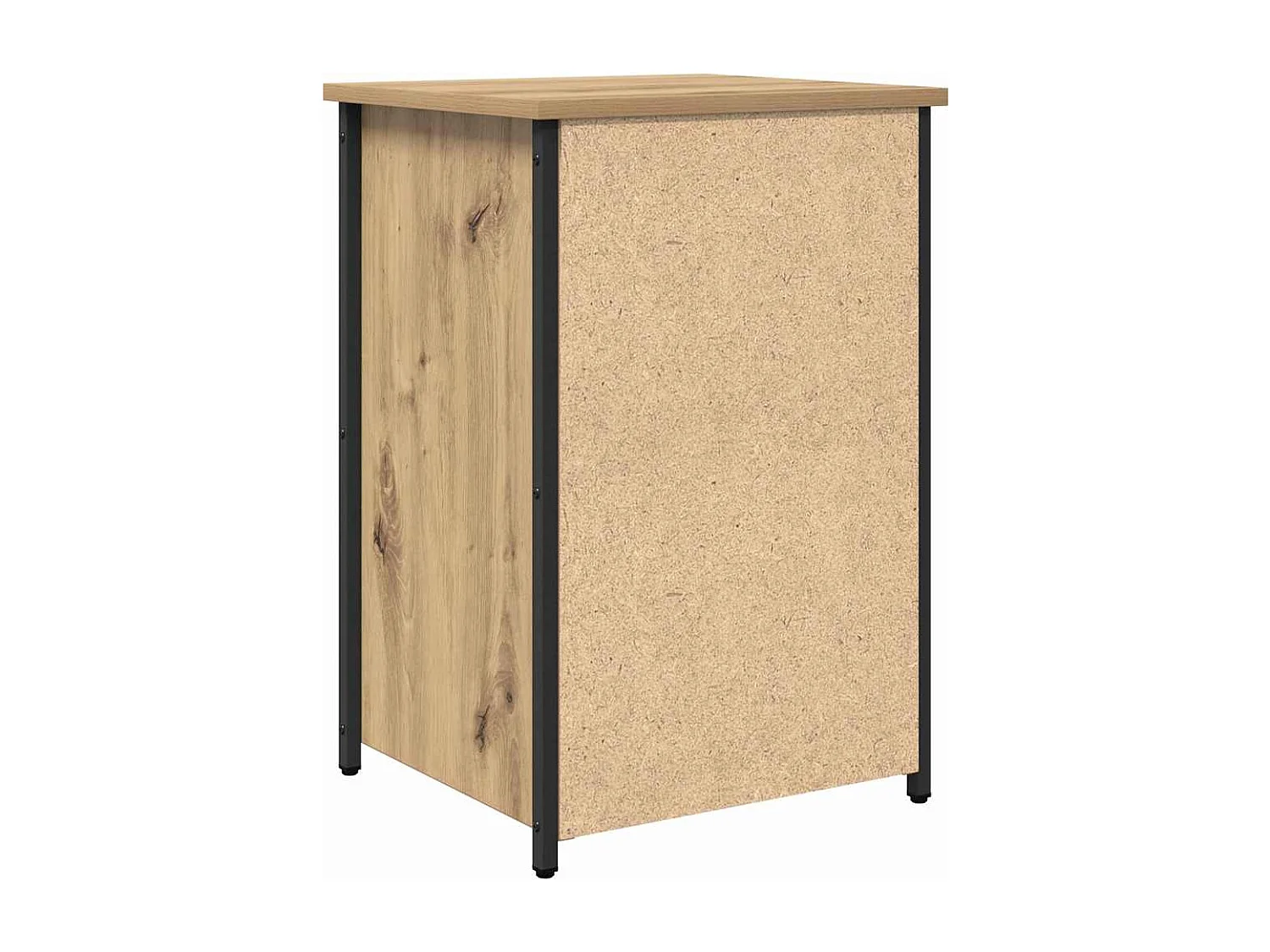 Mesita de Noche | Armario de Noche 2 uds con cajón Roble artisan