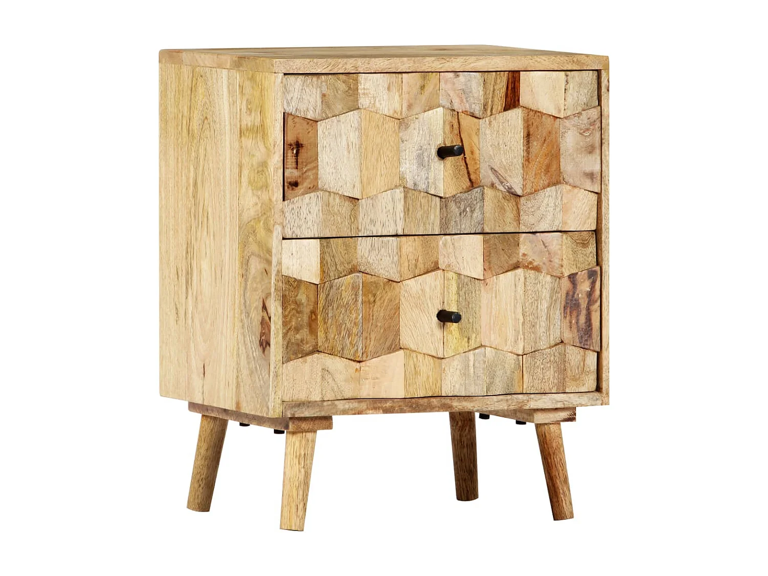 Table de chevet-Table d'appoint 40x30x50 cm Bois de manguier massif