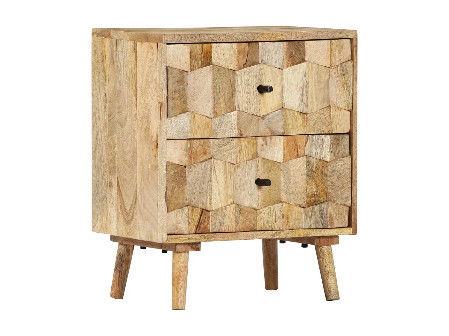 Table de chevet-Table d'appoint 40x30x50 cm Bois de manguier massif