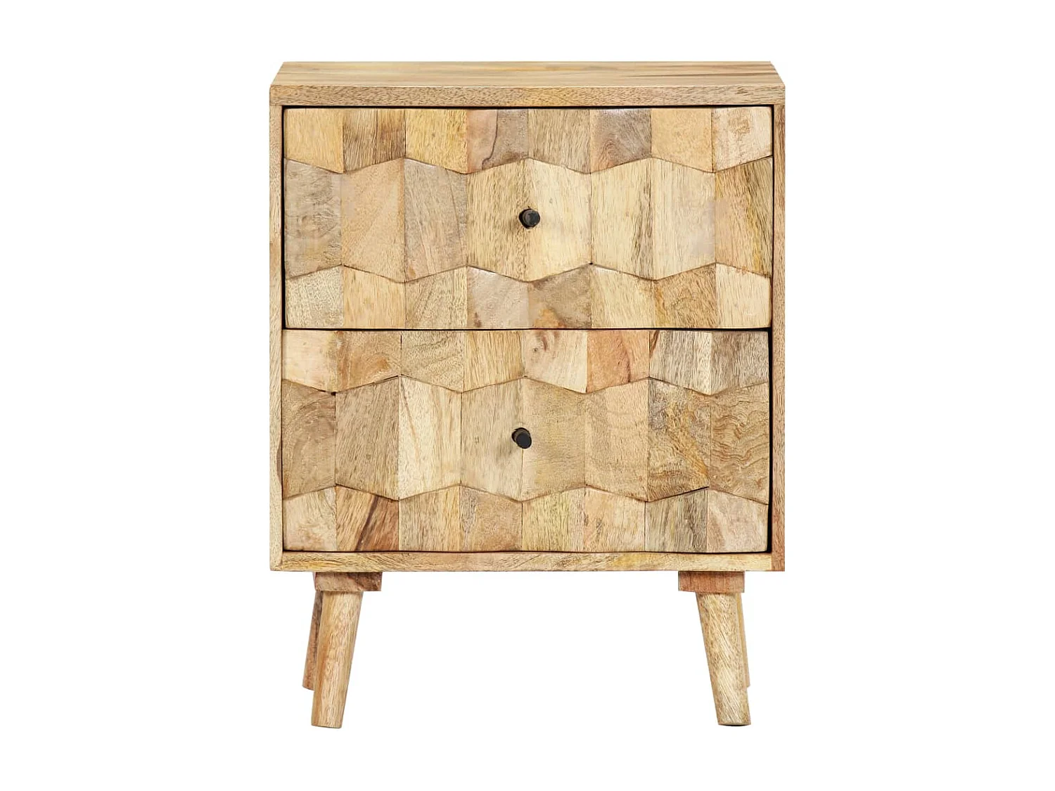 Nachttisch-Beistelltisch 40x30x50 cm Massivholz Mango SHL95552