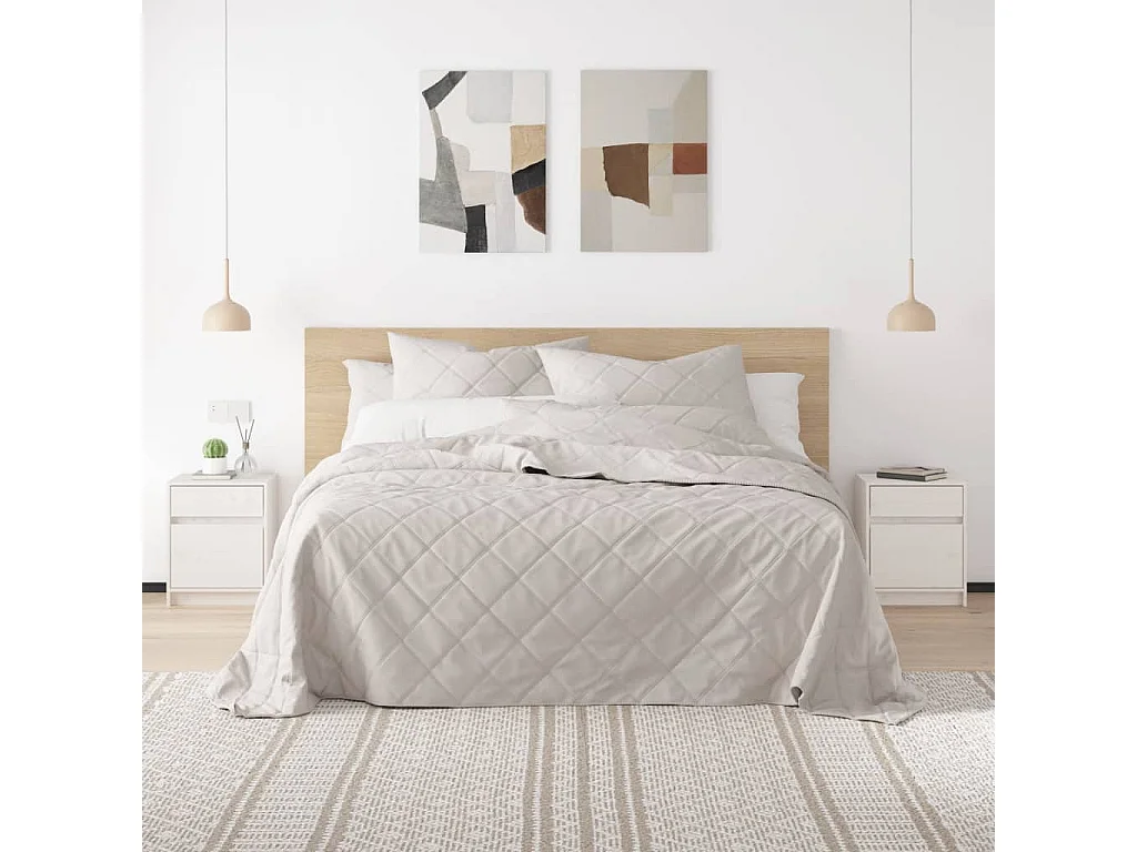 Nachttisch-Beistelltisch-Nachtschrank Weiß 40x31x50 cm Massivholz Kiefer SHL81210