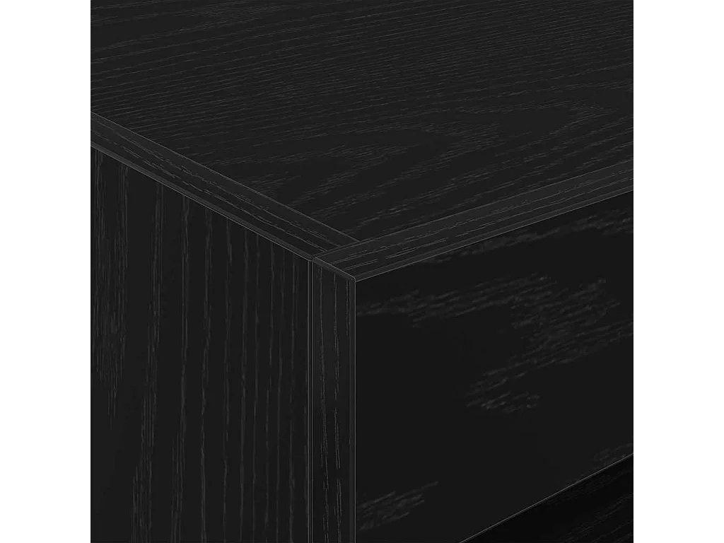 Table de chevet-Table de Nuit Chêne noir 50x40x45 cm Bois d'ingénierie