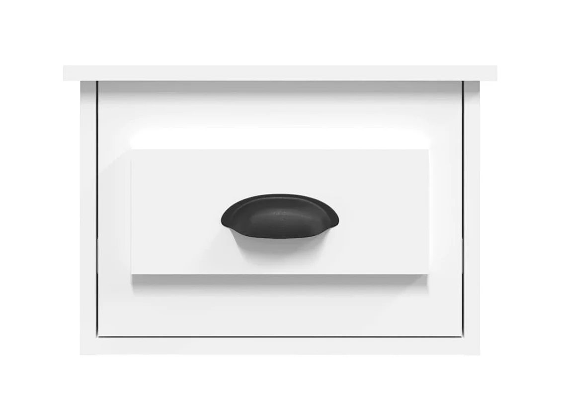 Mesitas de noche | Mesilla de noche de pared 2 uds blanco 41,5x36x28 cm