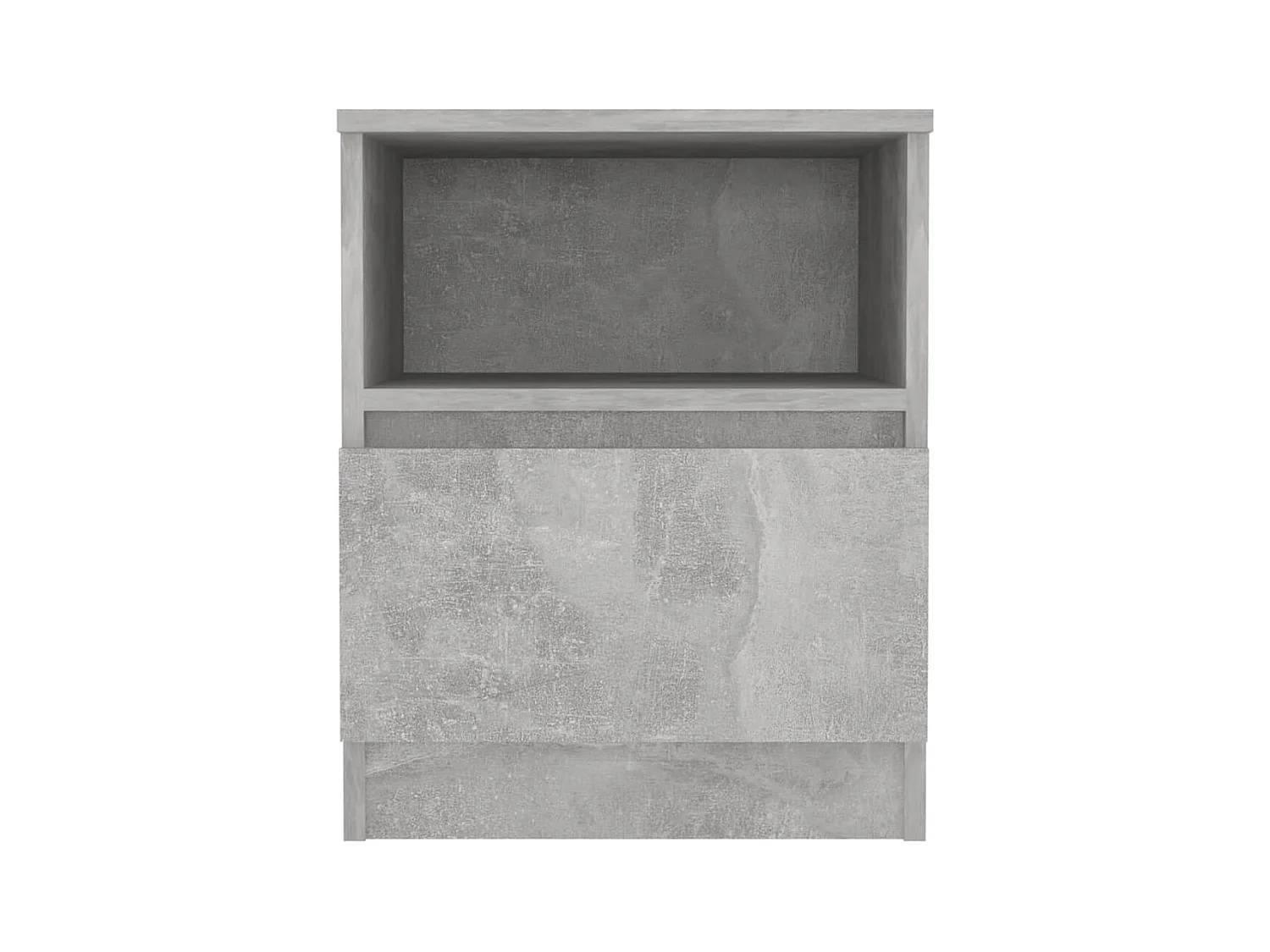 Mesitas de noche | Mesilla de noche 2 uds contrachapada gris hormigón 40x40x50 cm