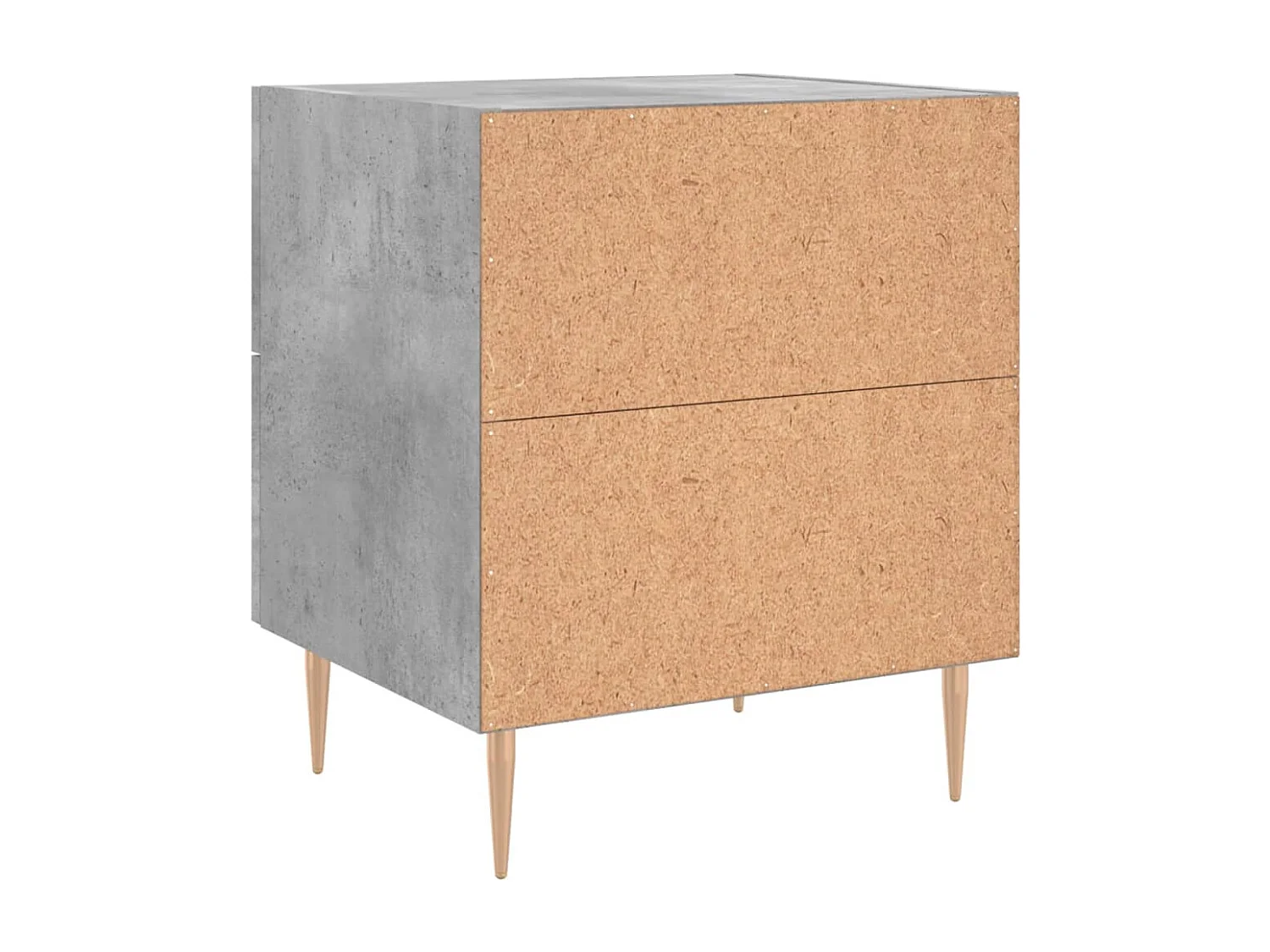 Nachttisch-Beistelltisch Betongrau 40x35x47,5 cm Holzwerkstoff SHL50273