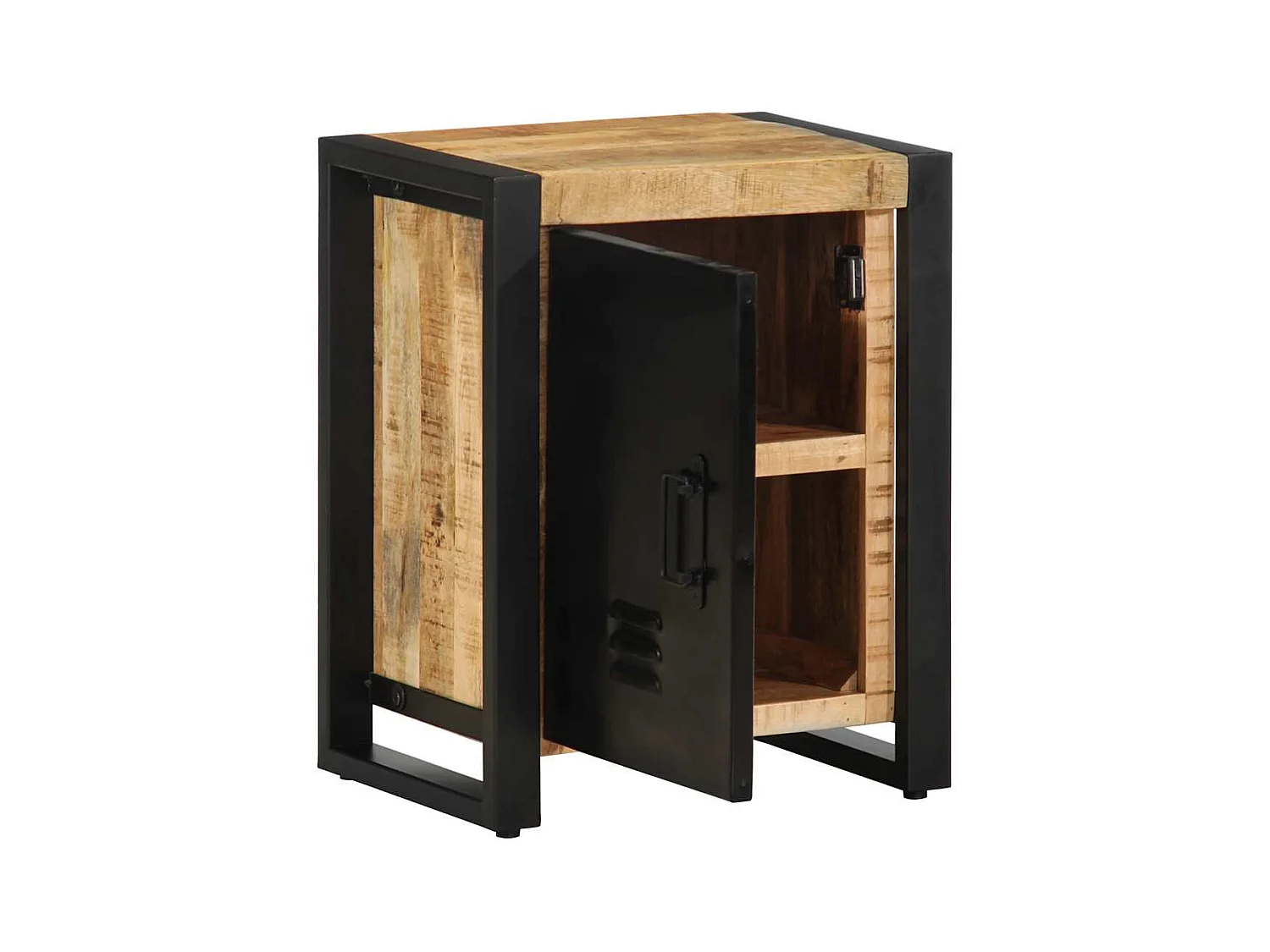 Mesita de noche | Mesilla de noche madera maciza mango 40x30x51 cm