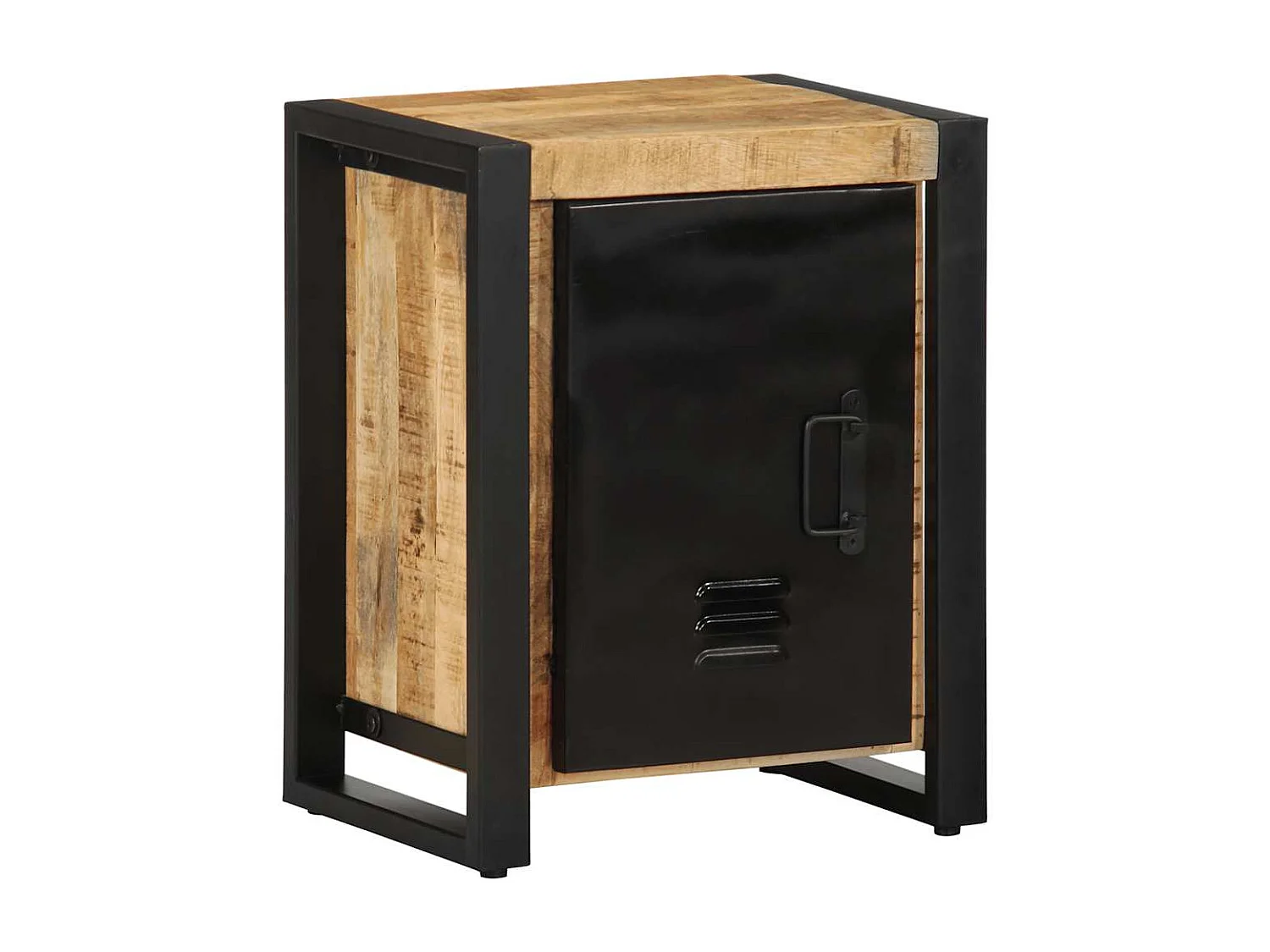 Nachttisch-Beistelltisch 40x30x51 cm Raues Mangoholz SHL71853