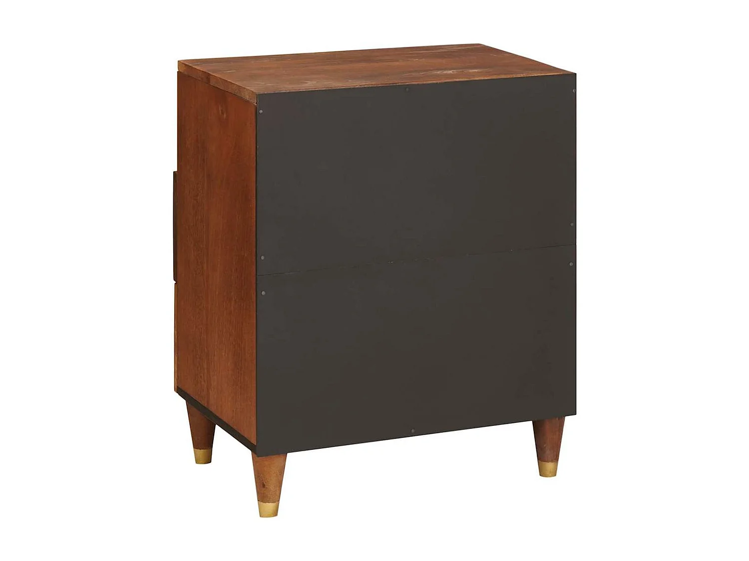 Nachttisch-Beistelltisch Braun 50 x 33 x 60 cm Massivholz Mango SHL96298