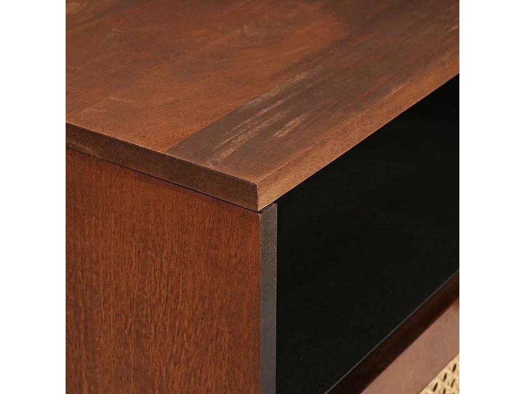 Nachttisch-Beistelltisch Braun 50 x 33 x 60 cm Massivholz Mango SHL96298