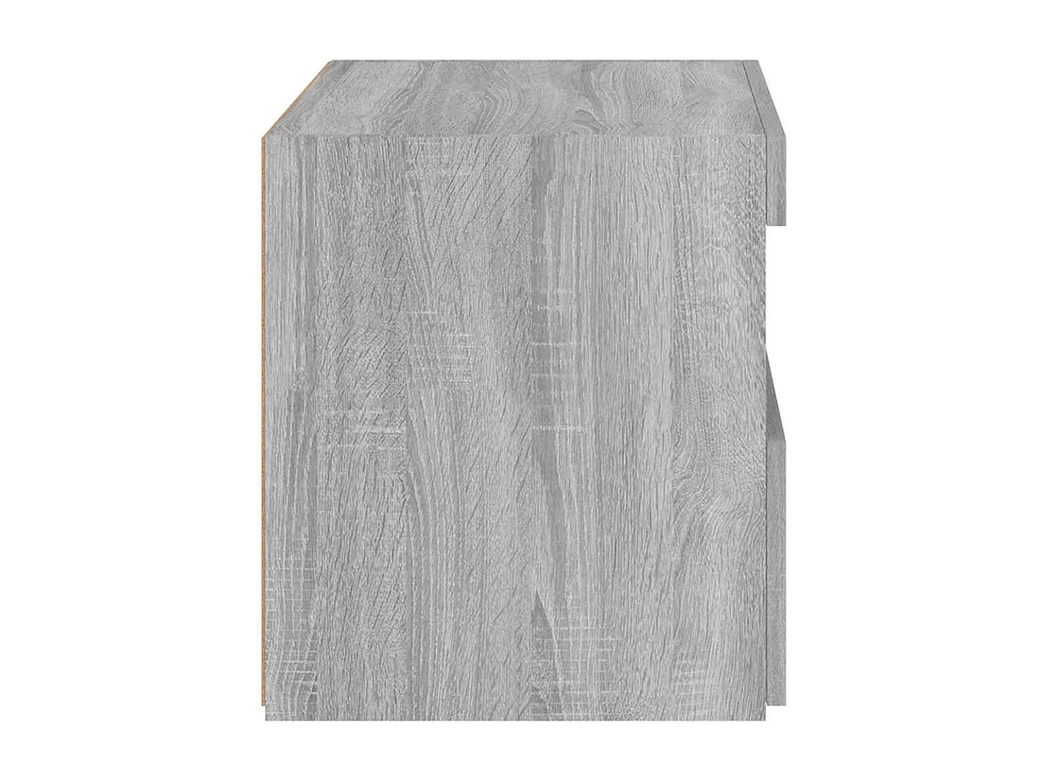 Mesita de noche | Mesilla de noche con luces LED gris Sonoma 50x40x45 cm