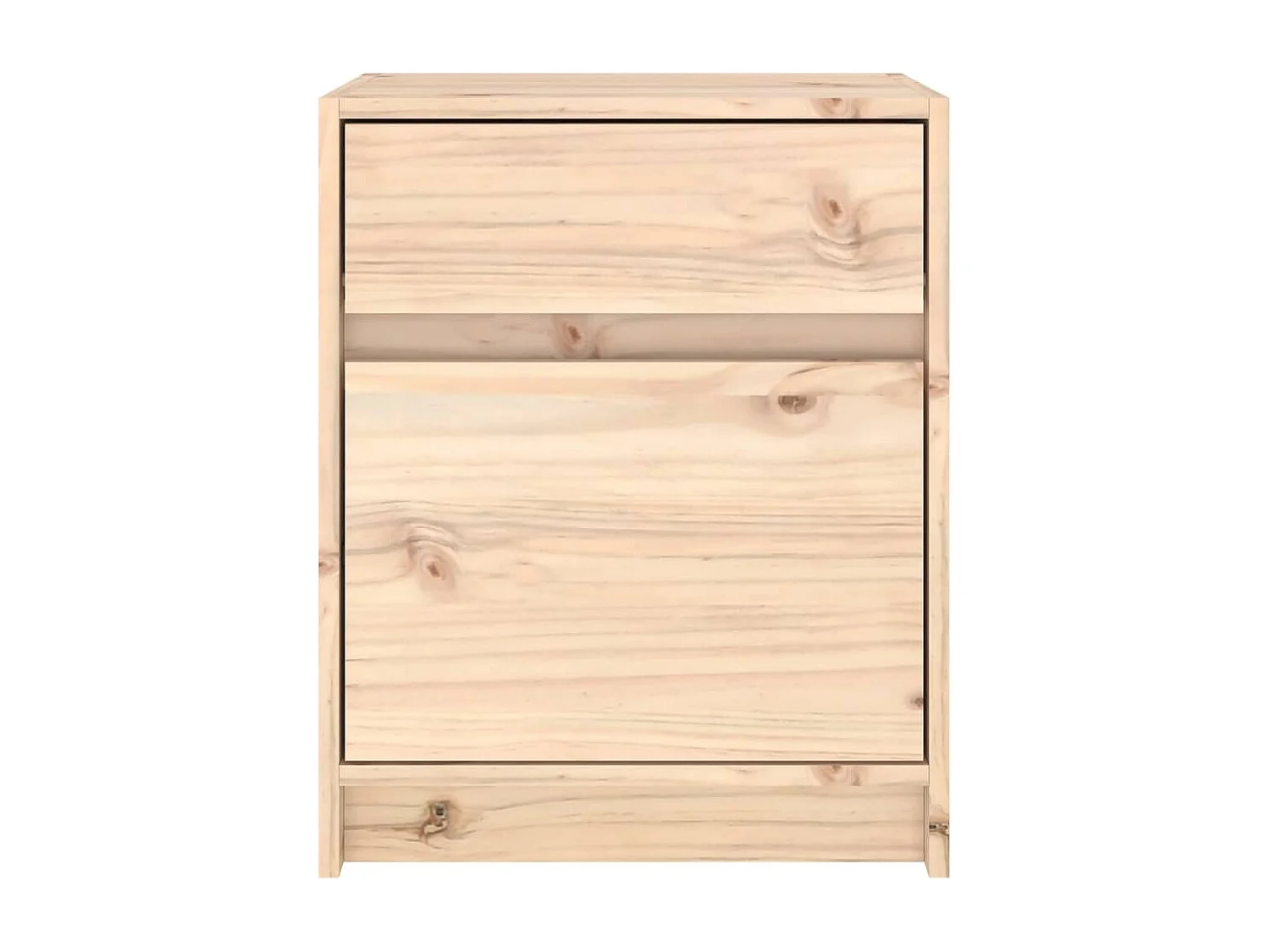 Nachttisch-Beistelltisch-Nachtschrank 40x31x50 cm Massivholz Kiefer SHL33389