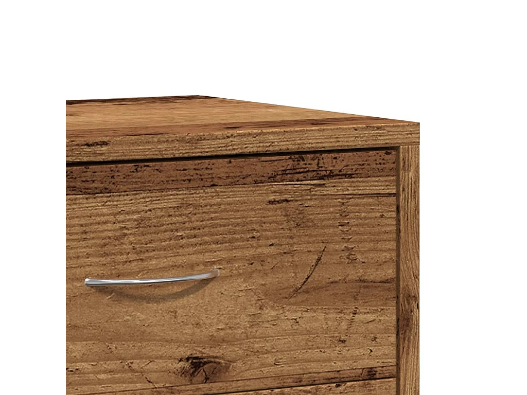 Table de chevet-Table d'appoint vieux bois 40x30x40 cm bois d'ingénierie