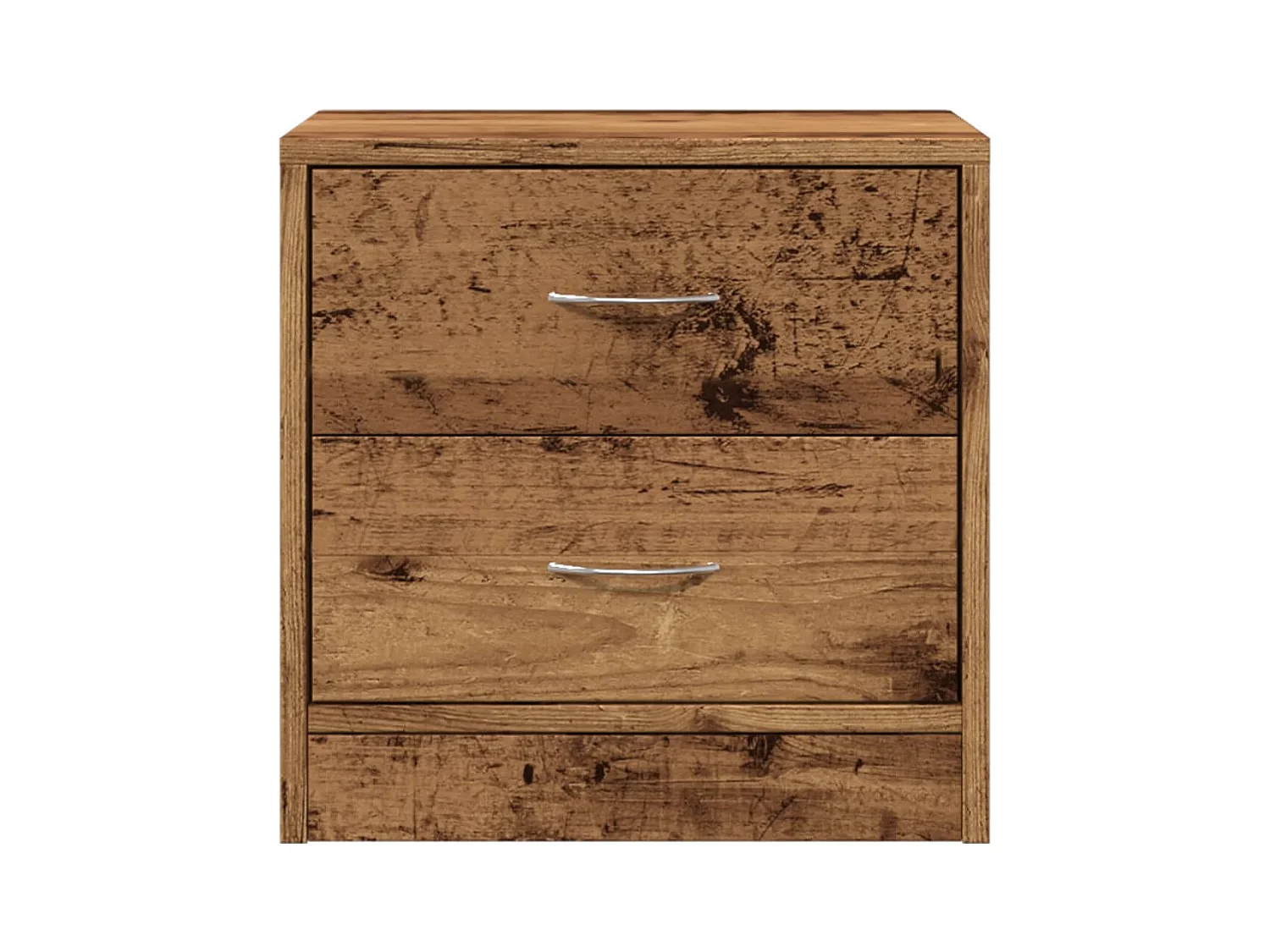 Mesita de noche | Mesilla de noche madera de ingeniería envejecida 40x30x40 cm