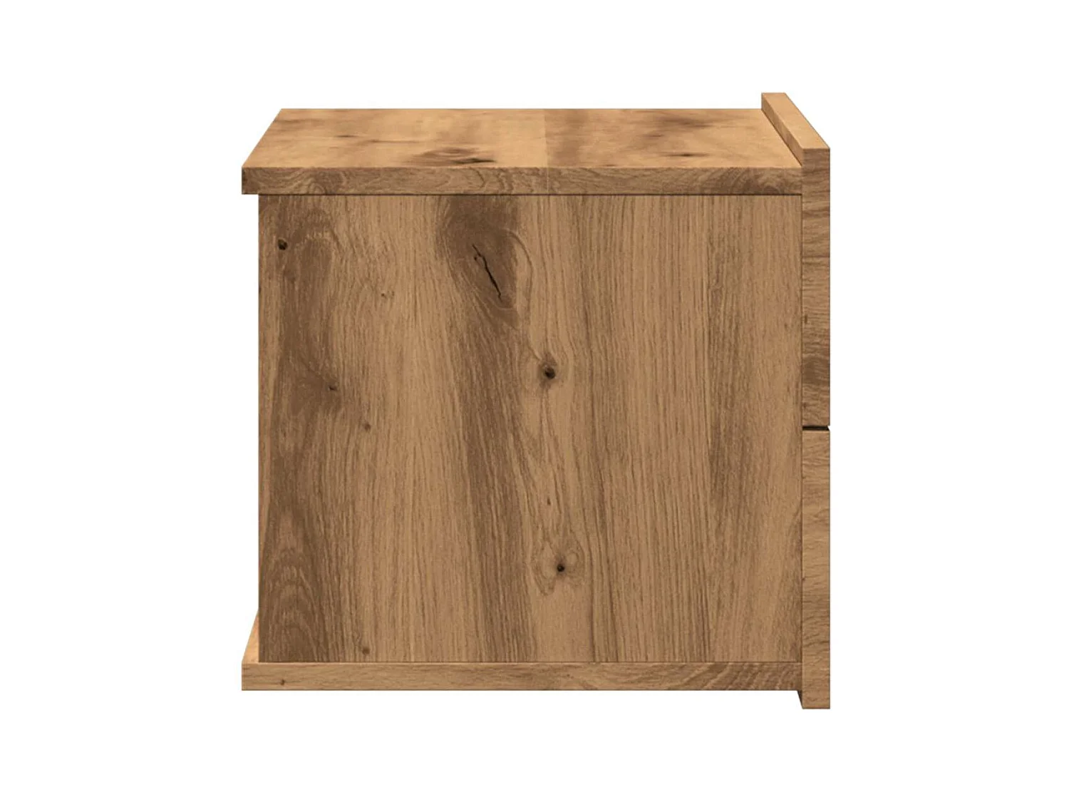 Mesita de noche | Mesilla de noche de pared color roble artisan 40x32x30 cm