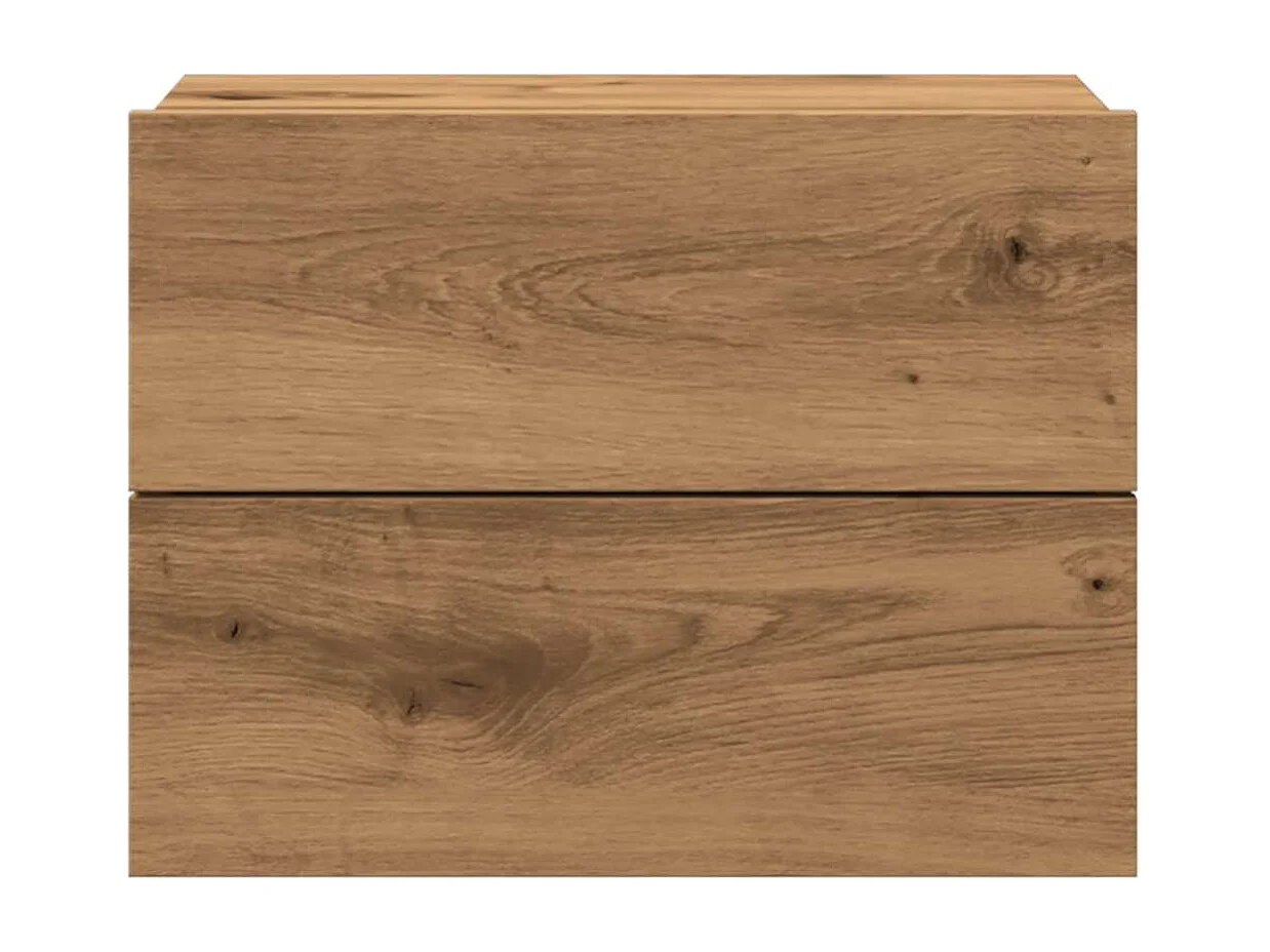 Nachttisch hängend | Wand-Nachttisch Artisan-Eiche 40x32x30 cm SHL76605