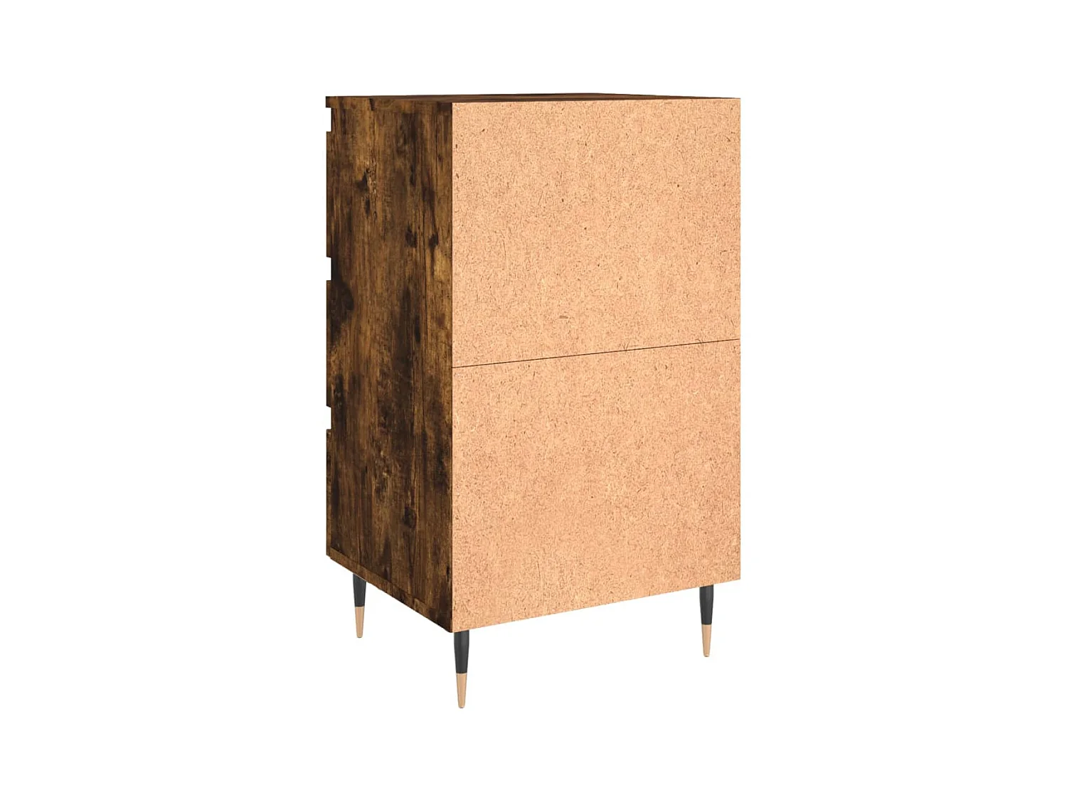 Mesitas de noche | Mesilla de noche 2 uds madera ingeniería roble ahumado 40x35x69 cm