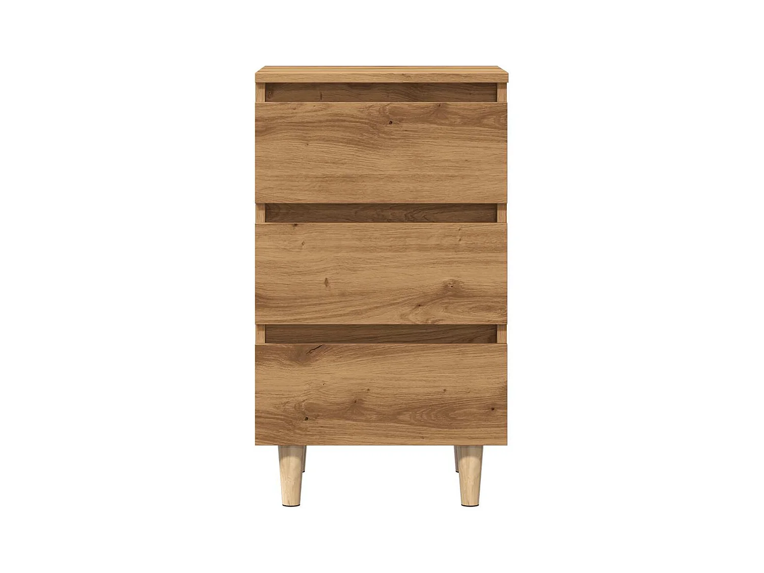 Mesita de noche | Mesilla de noche madera de ingeniería roble artisan 40x35x69 cm