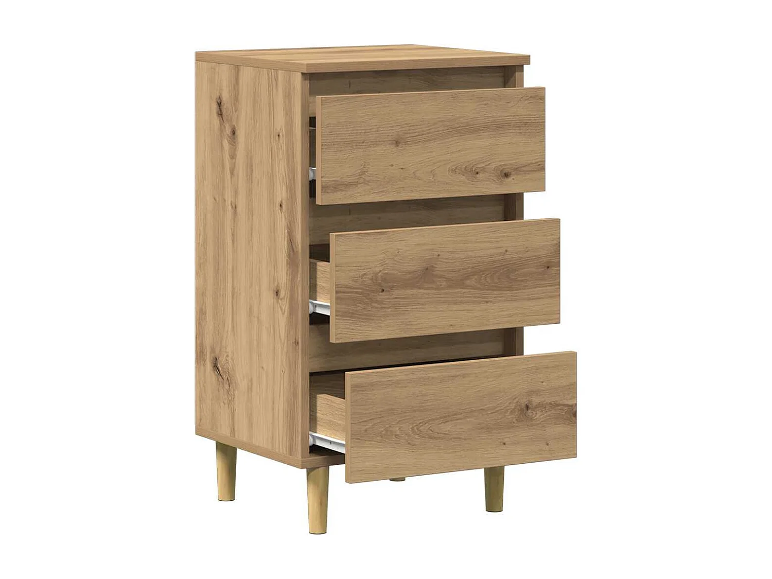 Nachttisch-Beistelltisch Artisan-Eiche 40x35x69 cm Holzwerkstoff SHL75416