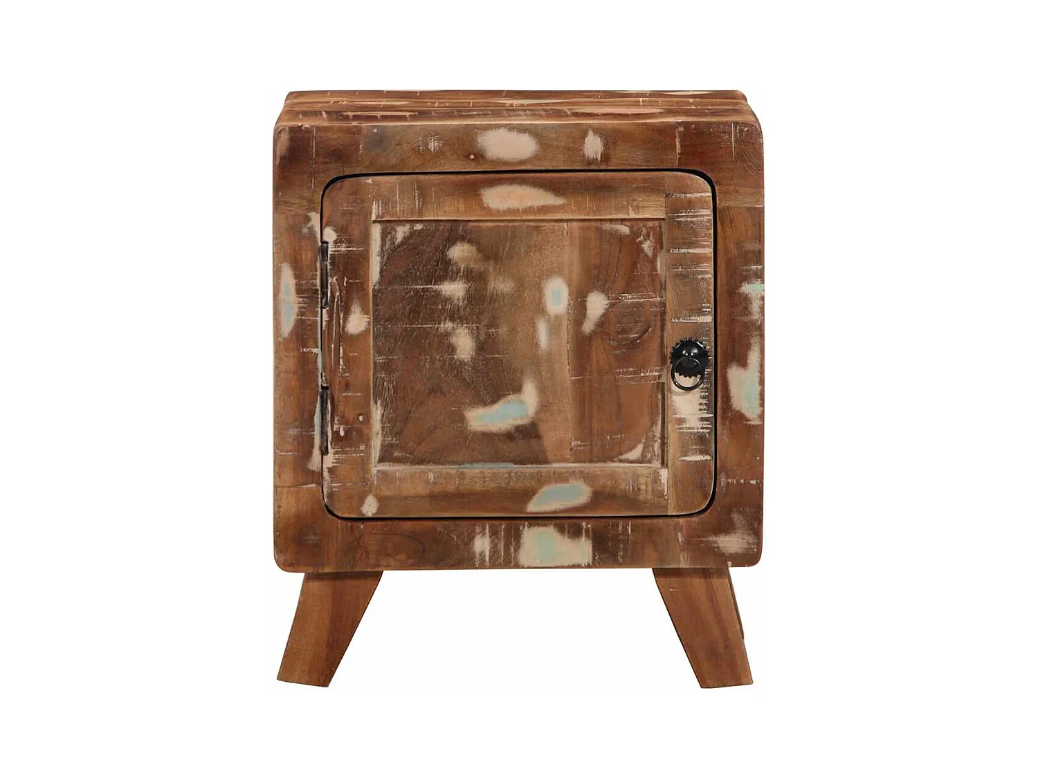 Mesilla de noche | Mesita de noche 2 uds 40x32x46 cm madera maciza reciclada