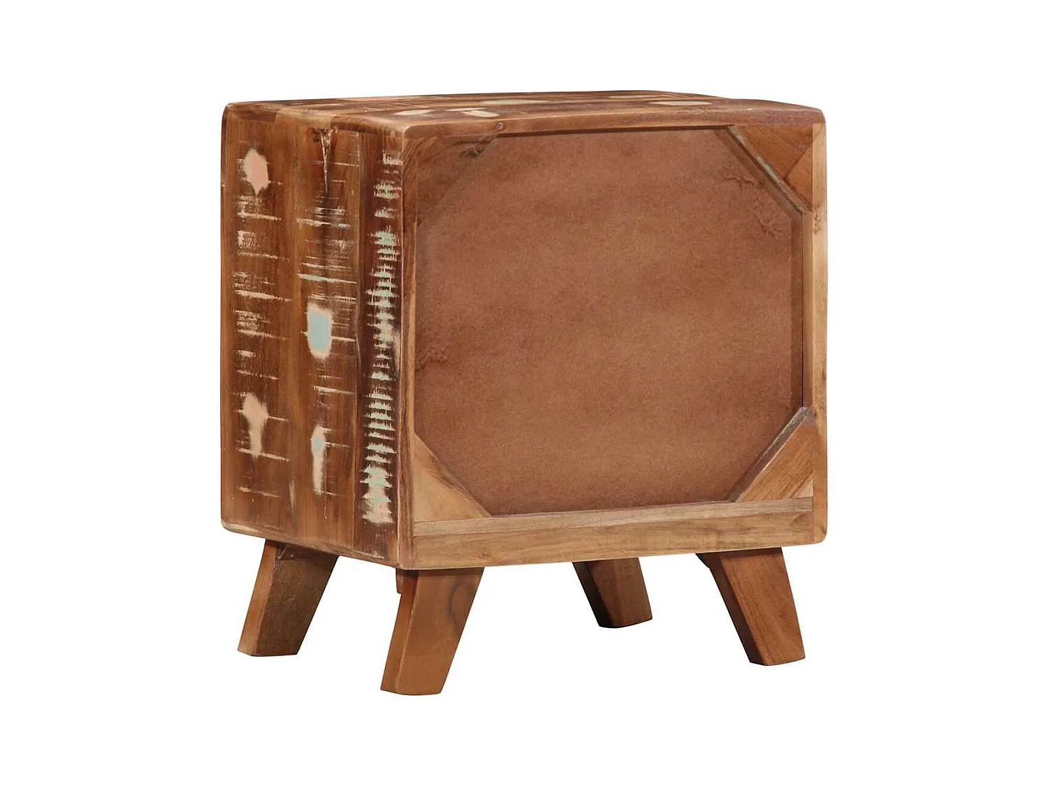 Mesilla de noche | Mesita de noche 2 uds 40x32x46 cm madera maciza reciclada