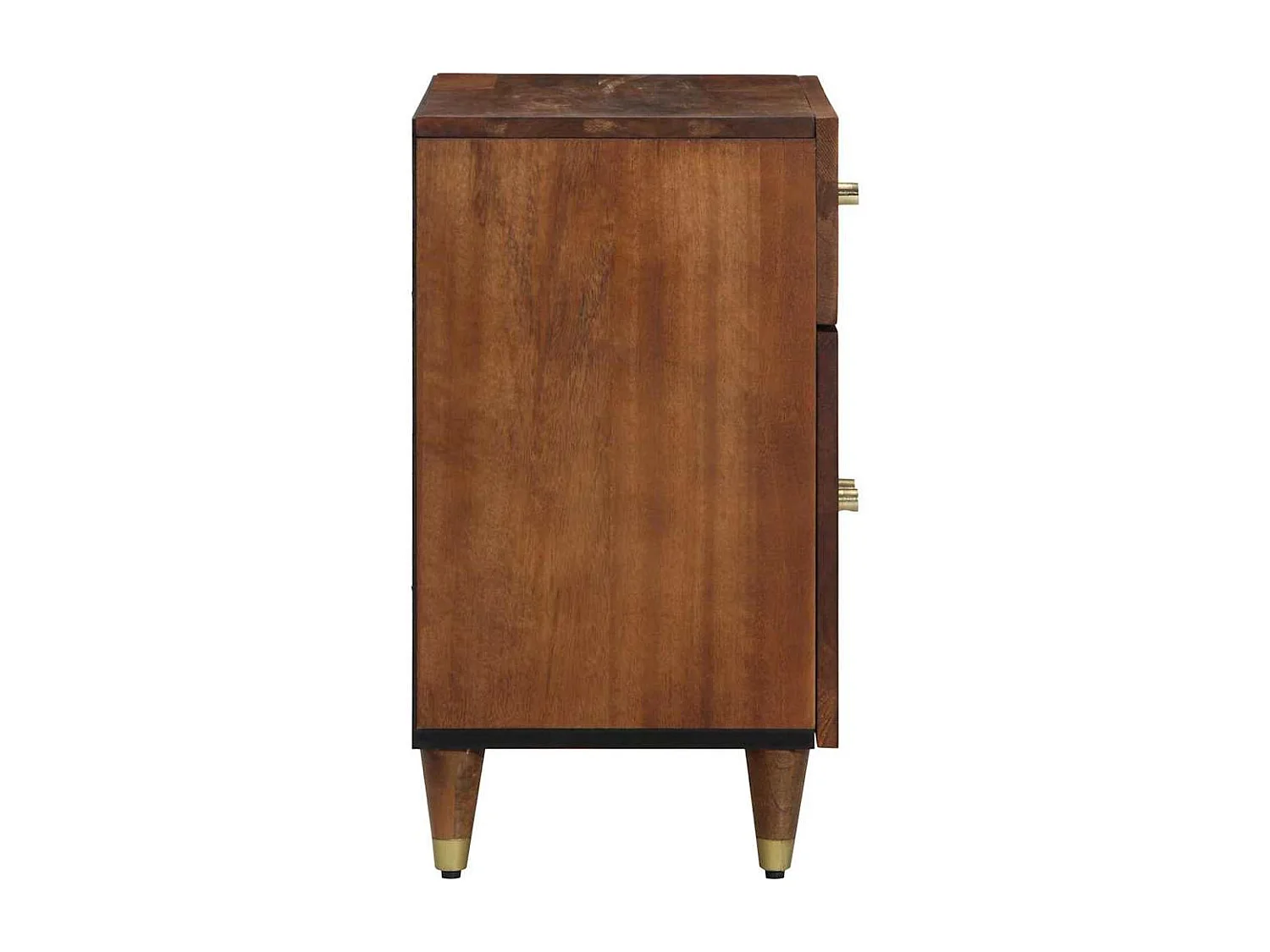 Table de chevet-Table de Nuit avec tiroir marron miel 50x33x60 cm