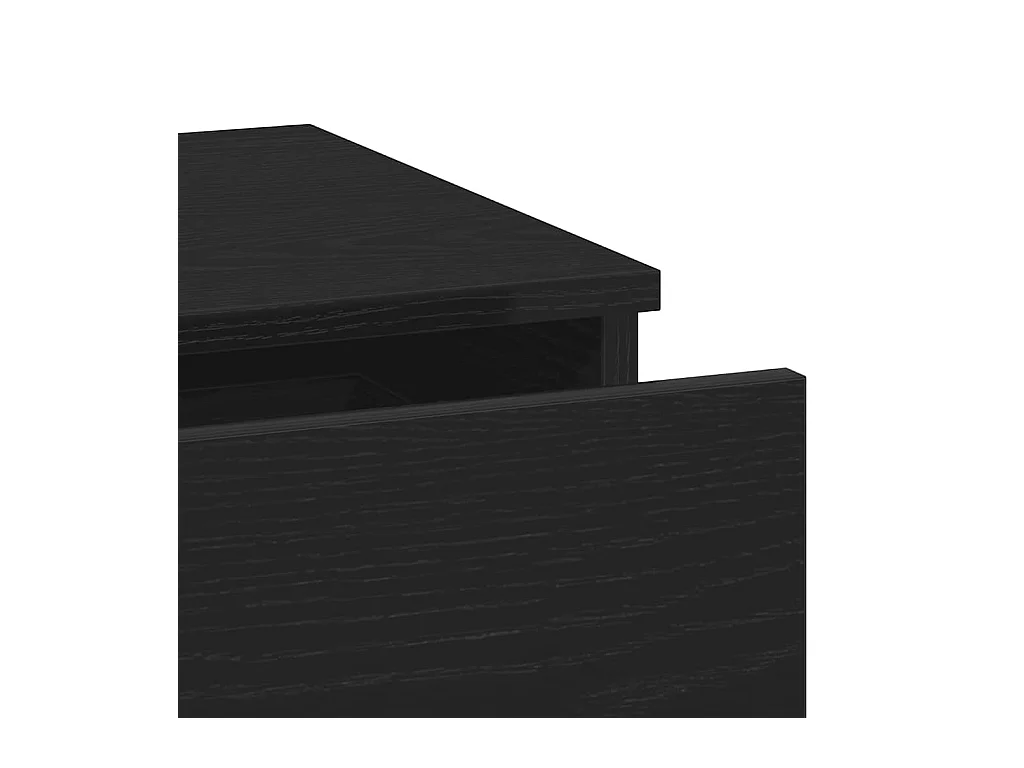Mesita de Noche | Mesa auxiliar | Armario de Noche 2 uds. Roble negro 40x35x65 cm