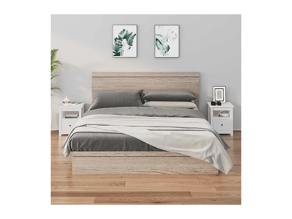 Mesitas de noche | Mesilla de noche 2 uds madera maciza de pino blanco 40x35x49 cm