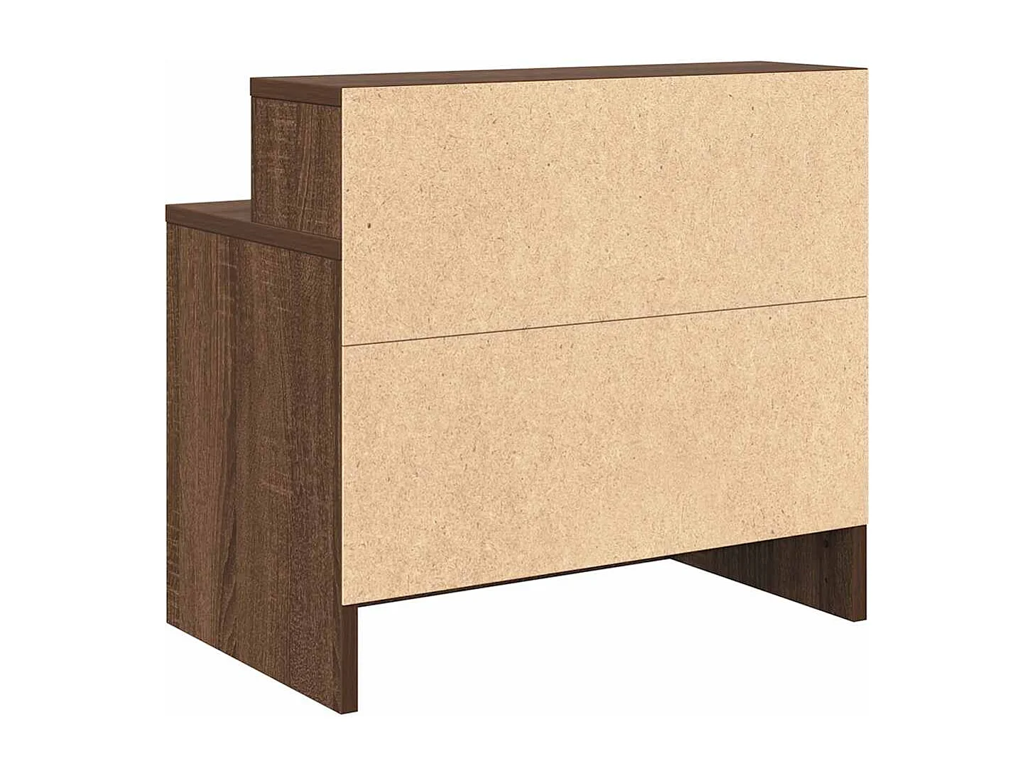 Mesillas de noche | Mesita de noche con cajón 2 uds roble marrón 51x31x47 cm