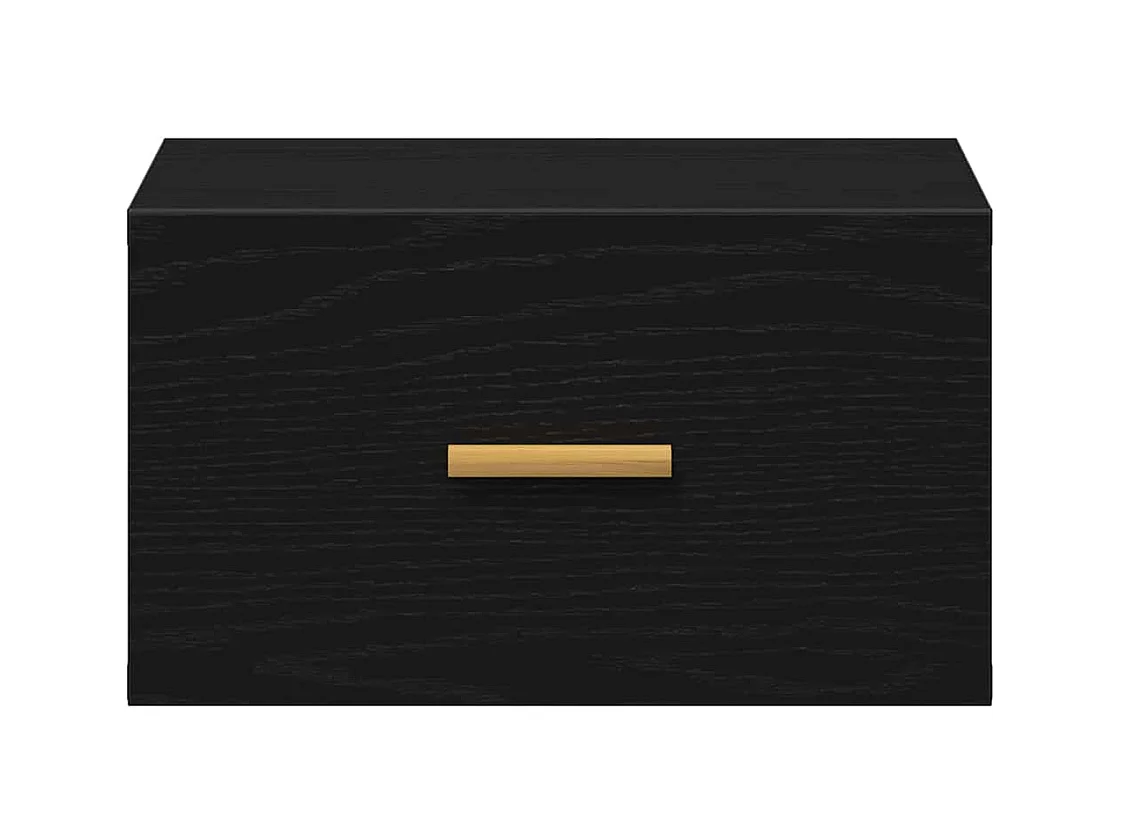 Tables de chevet flottantes 2 pcs Chêne noir 35x35x20 cm