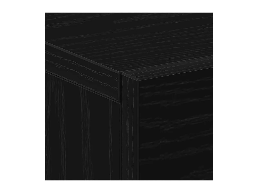 Tables de chevet flottantes 2 pcs Chêne noir 35x35x20 cm