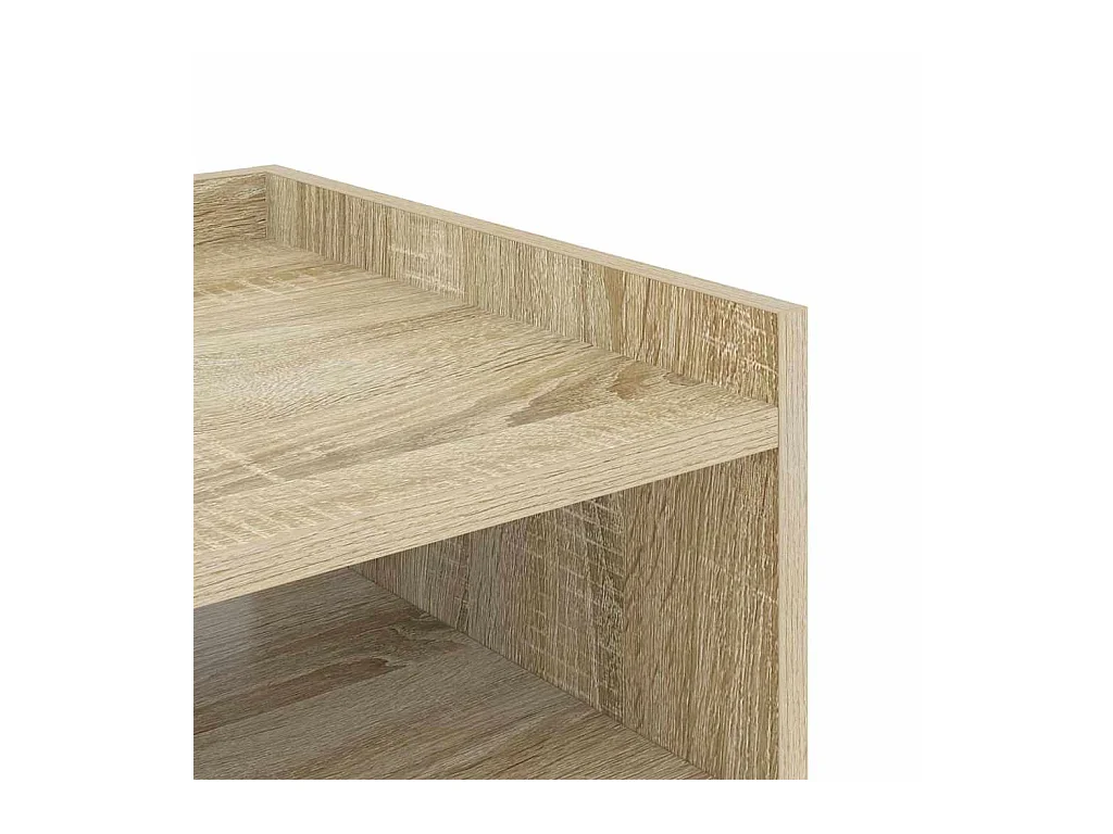 Mesa de Noche | Mesa auxiliar | Mesita de noche con estante 2 uds. Roble Sonoma 40x40x61 cm