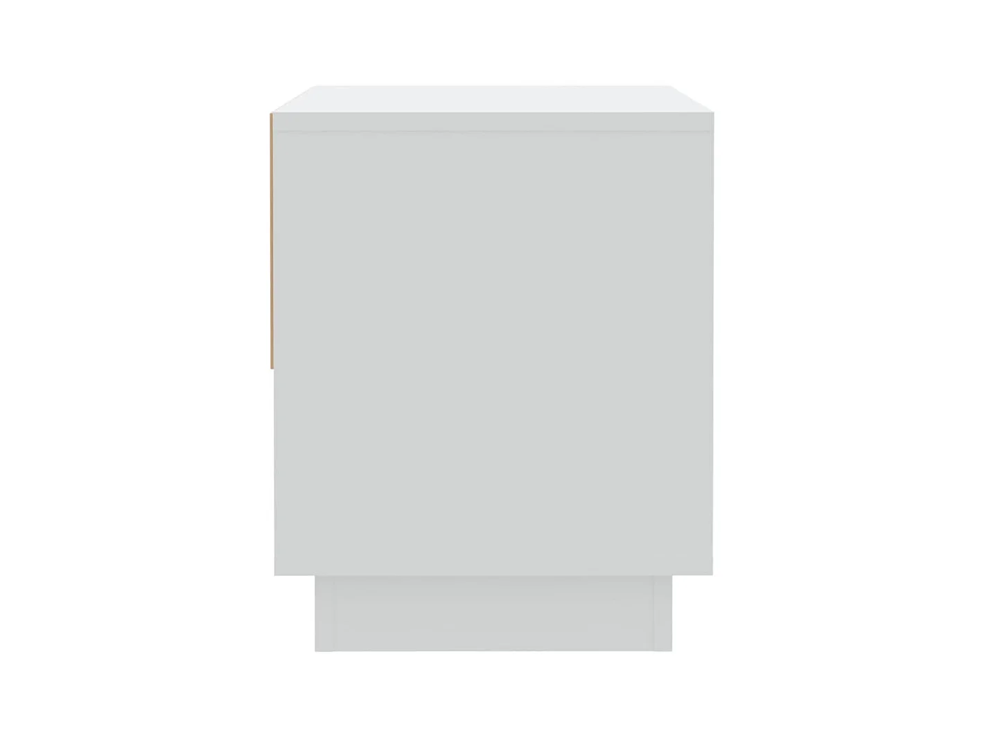 Tables de chevet-Tables de nuit 2 pcs Blanc 45x34x44 cm bois d'ingénierie