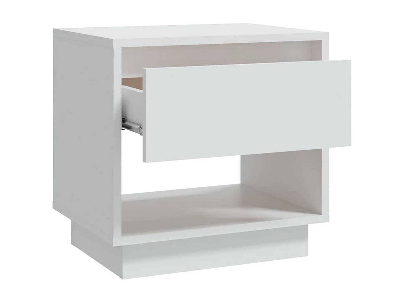 Nachttisch 2er Set-Beistelltisch Weiß 45x34x44 cm Holzwerkstoff SHL16978