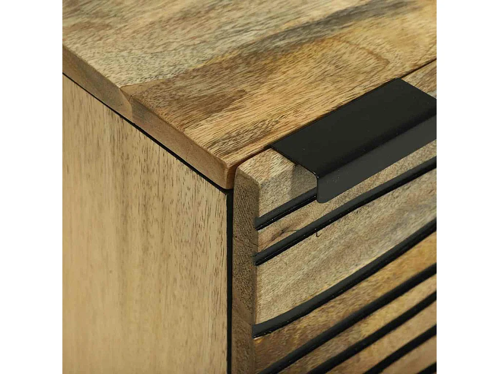 Mesita de Noche | Mesa auxiliar | Armario de Noche 2 uds. Marrón 40x33x46 cm