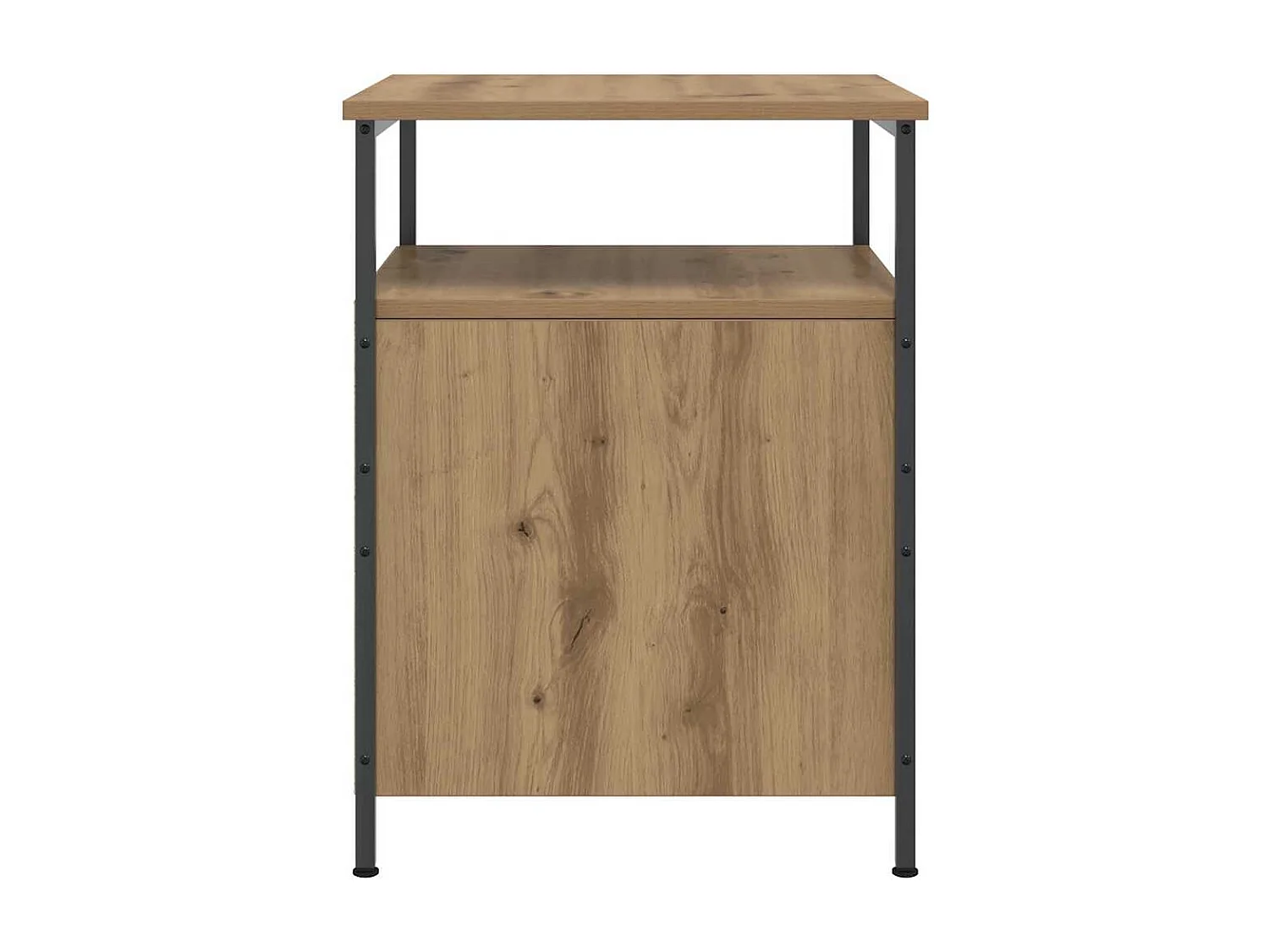 Nachttisch 2er Set-Beistelltisch-Nachttischkommode Artisan-Eiche 44x45x60 cm Holzwerkstoff SHL25295