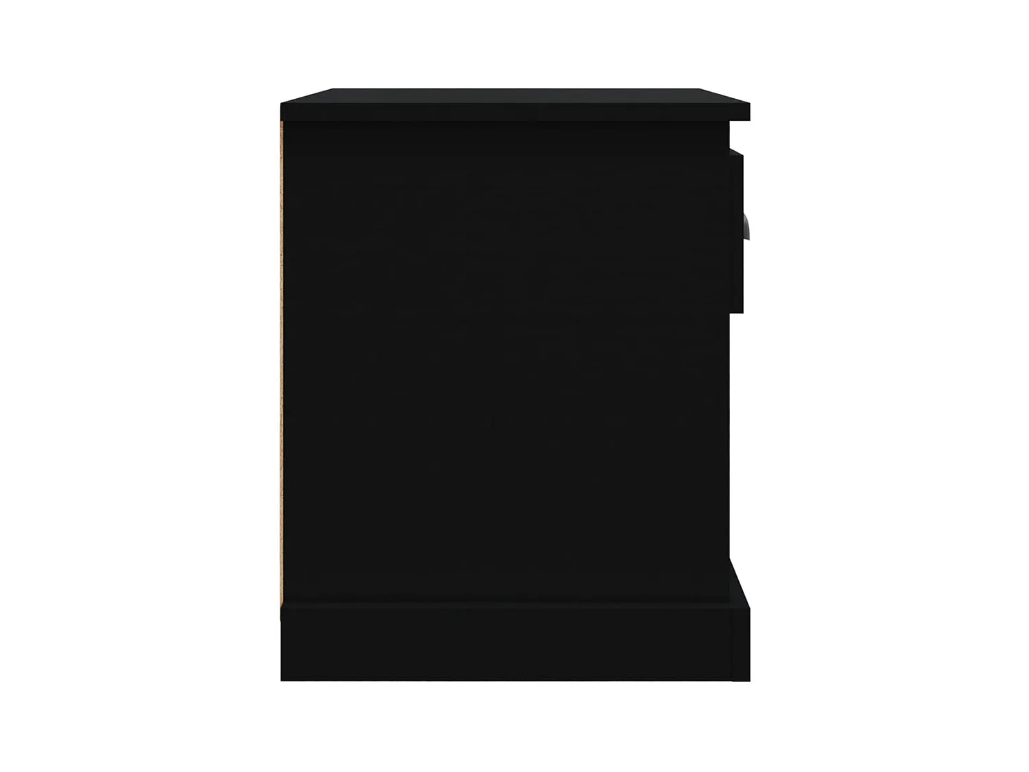 Mesitas de noche | Mesilla de noche 2 uds madera contrachapada negro 39x39x47,5 cm