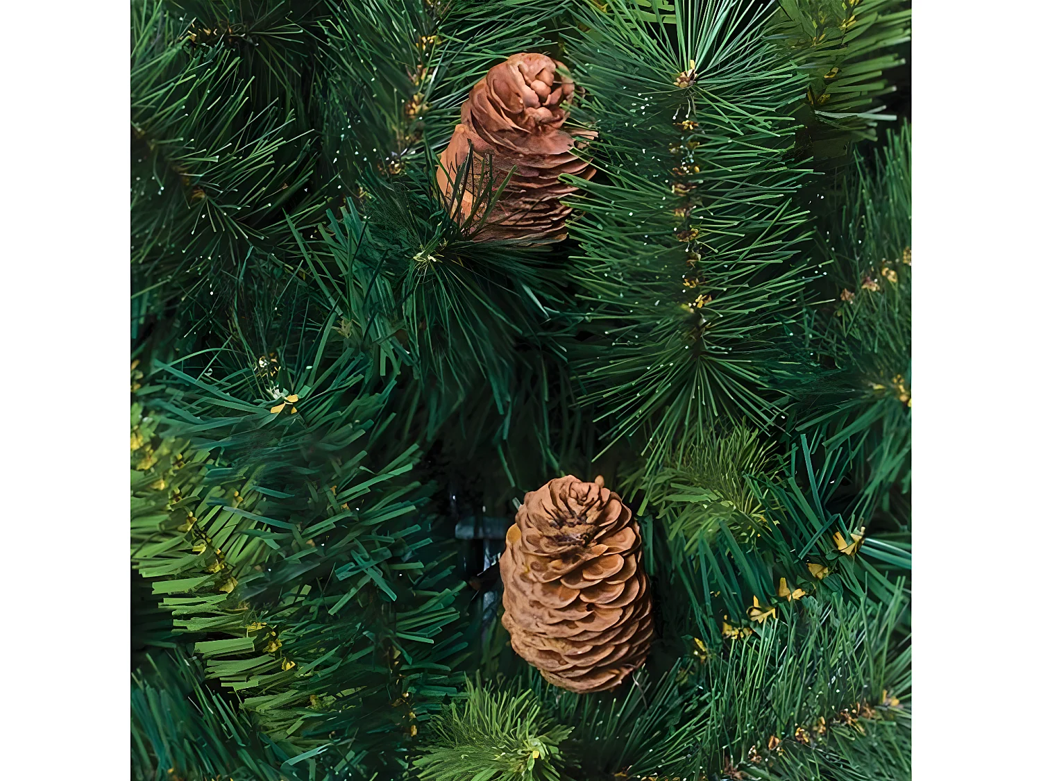 Sapin de Noël artificiel Vert avec Pommes de Pin H 150 cm