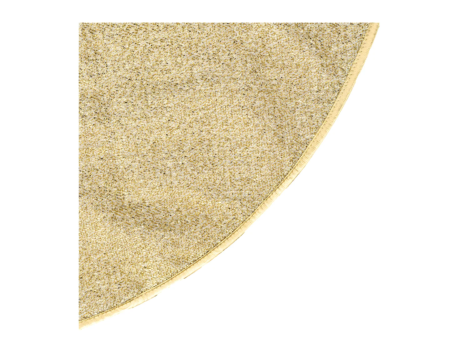 Déco de Noël Tapis pour pied de Sapin Doré et Pailleté D 90 cm