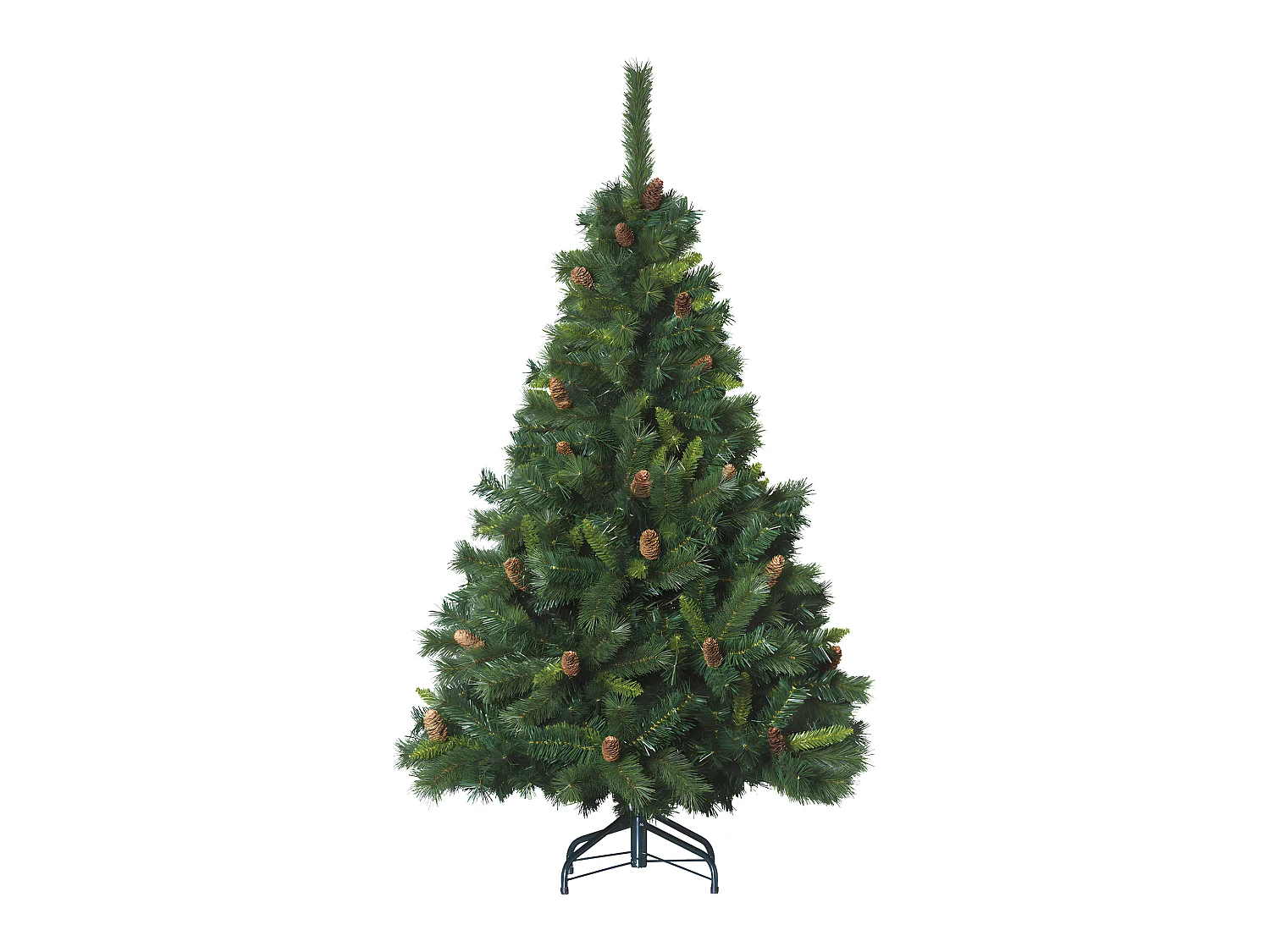 Sapin de Noël artificiel Vert avec Pommes de Pin H 240 cm