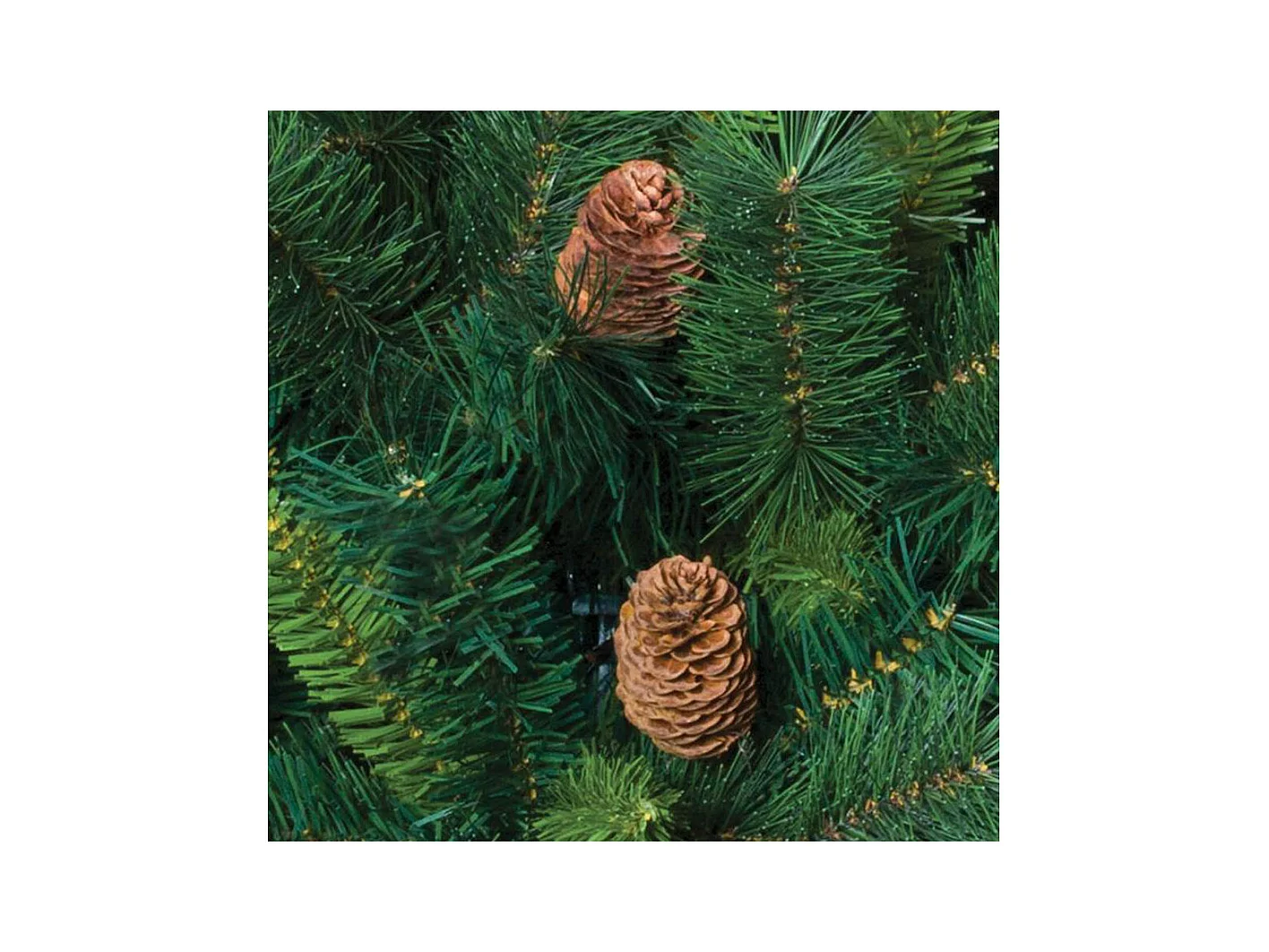 Sapin de Noël artificiel Vert avec Pommes de Pin H 210 cm