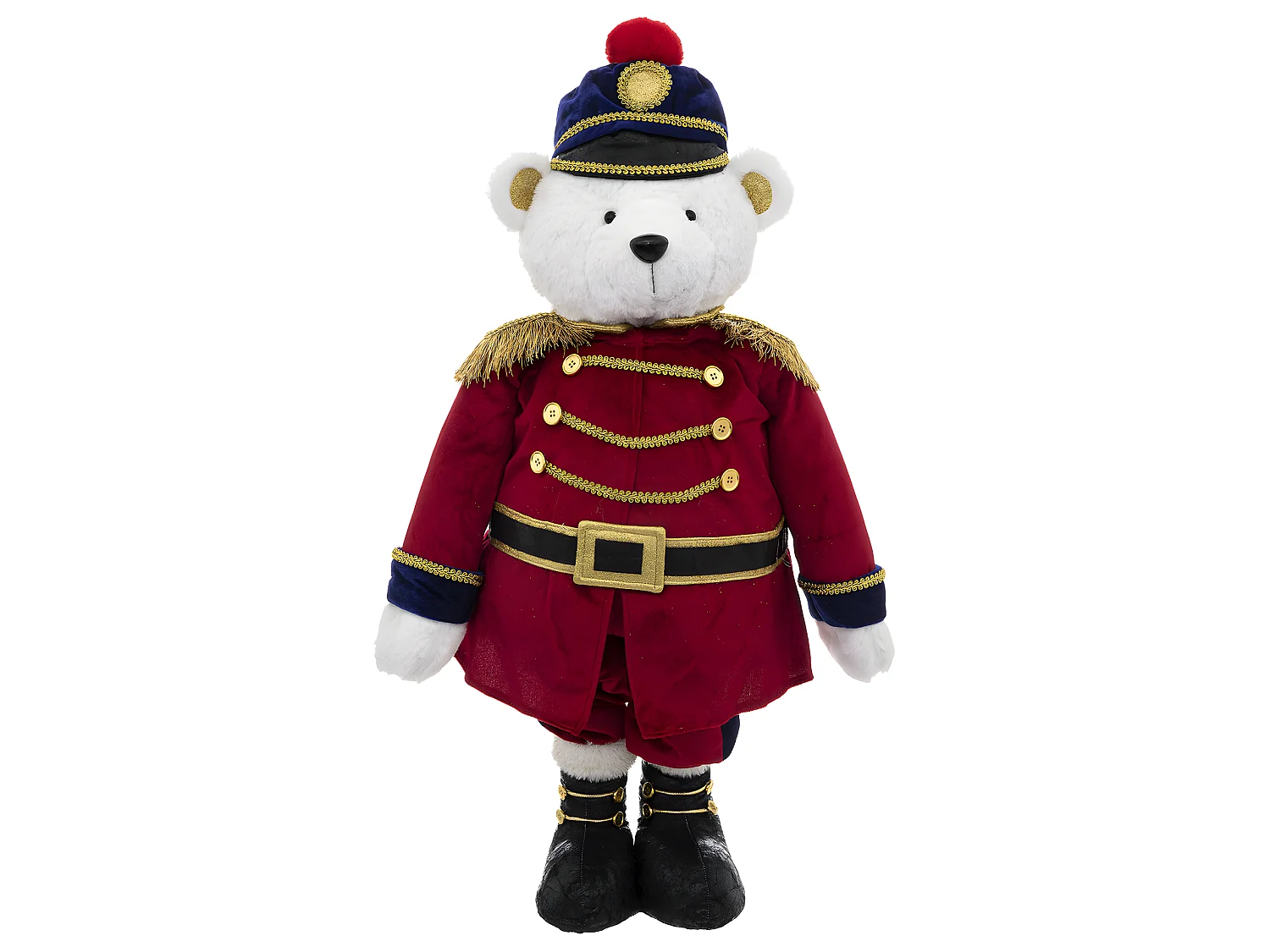 Déco de Noël Casse-Noisette télescopique en habit rouge H maxi 105 cm