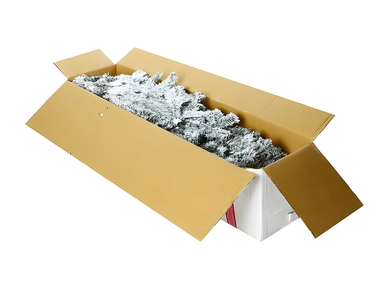 Sapin de Noël artificiel Vert floqué enneigé H 150 cm