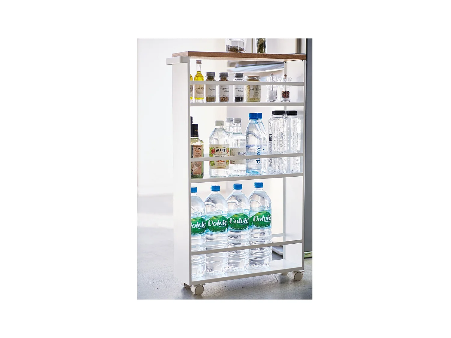 Aparador de cocina en metal y madera Torre